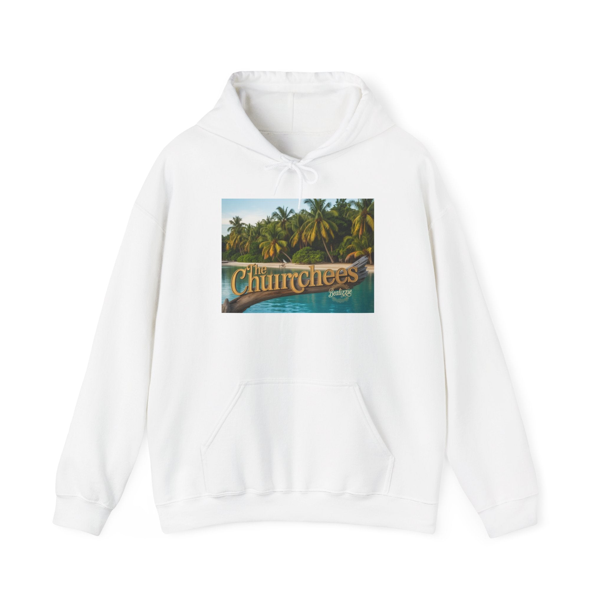 Sweat à capuche Churrchees Tropical Palm — Sweat-shirt rétro motif plage