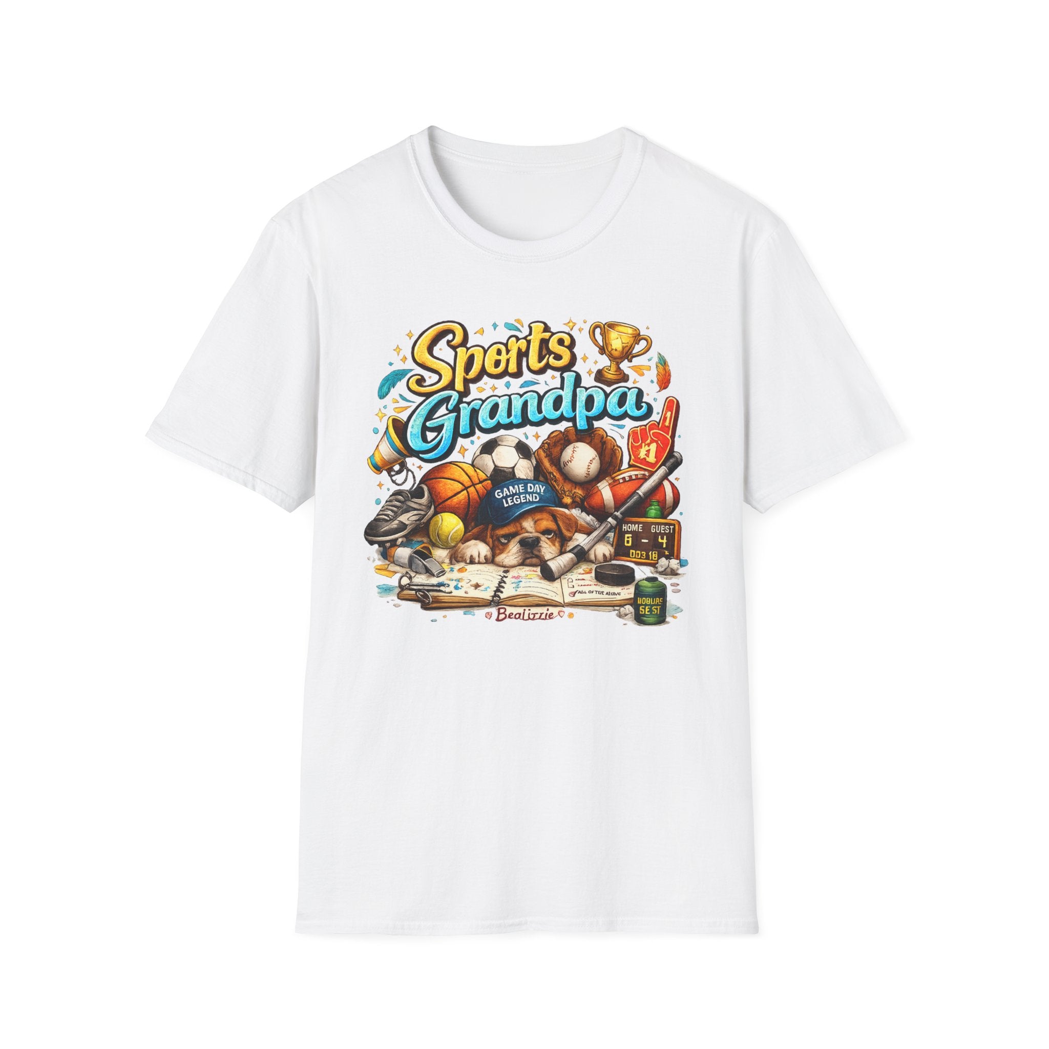 Sports Grandpa T-Shirt — Vintage Trophy & Game Day Legends Tee for Grandfathers