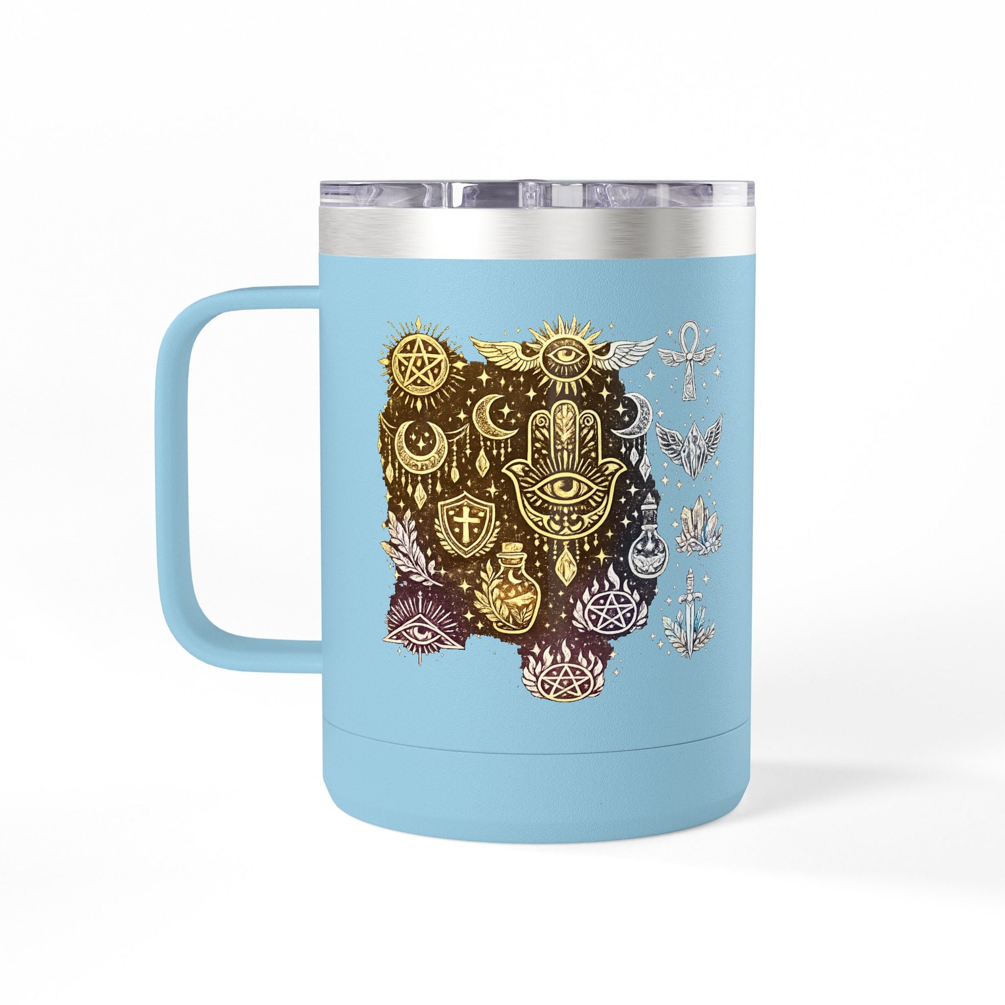 Skull & Anchors 15oz Insulated Coffee Mug Tumbler — Nautical Gothic