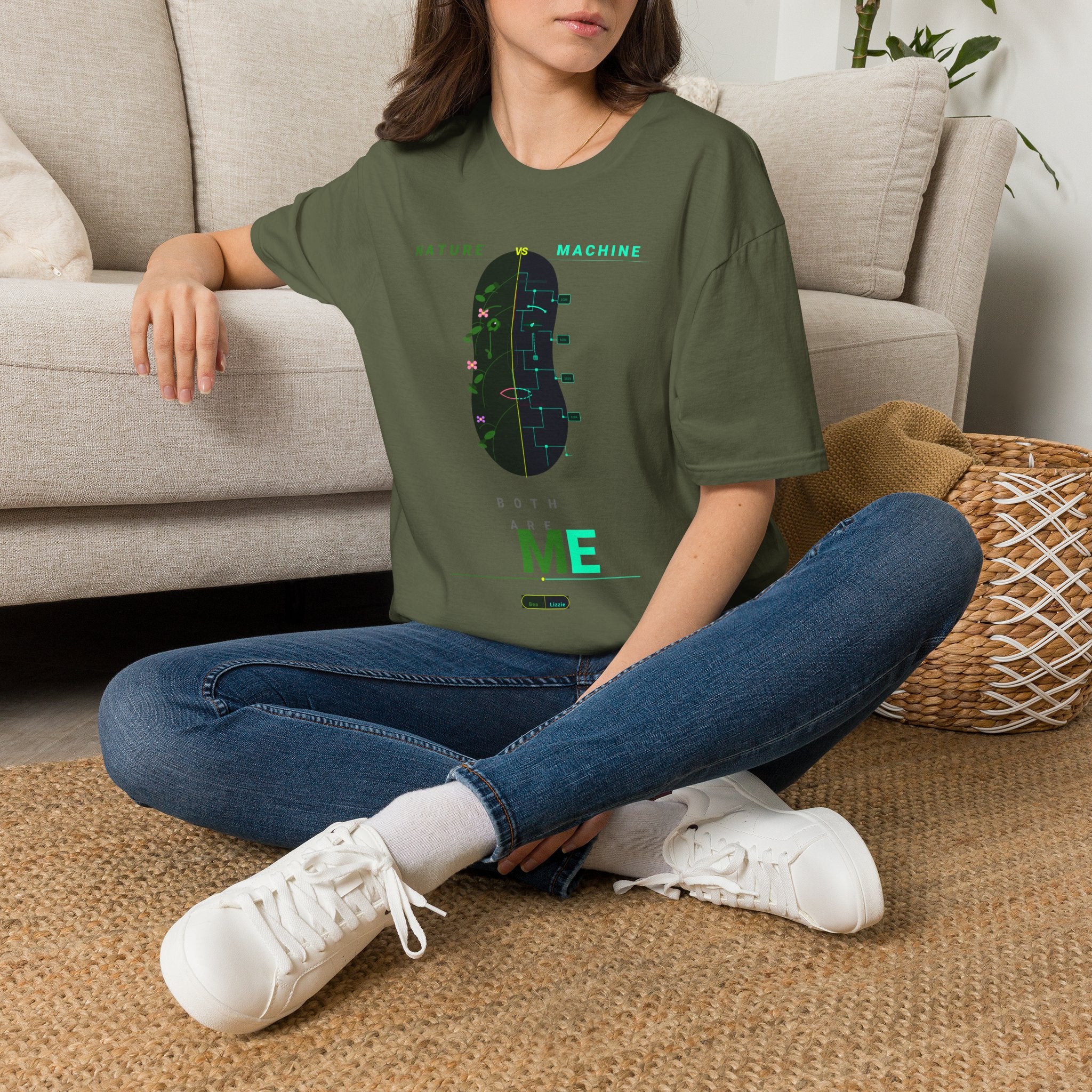 Nature Machine T-Shirt — Eco Tech Graphic Tee