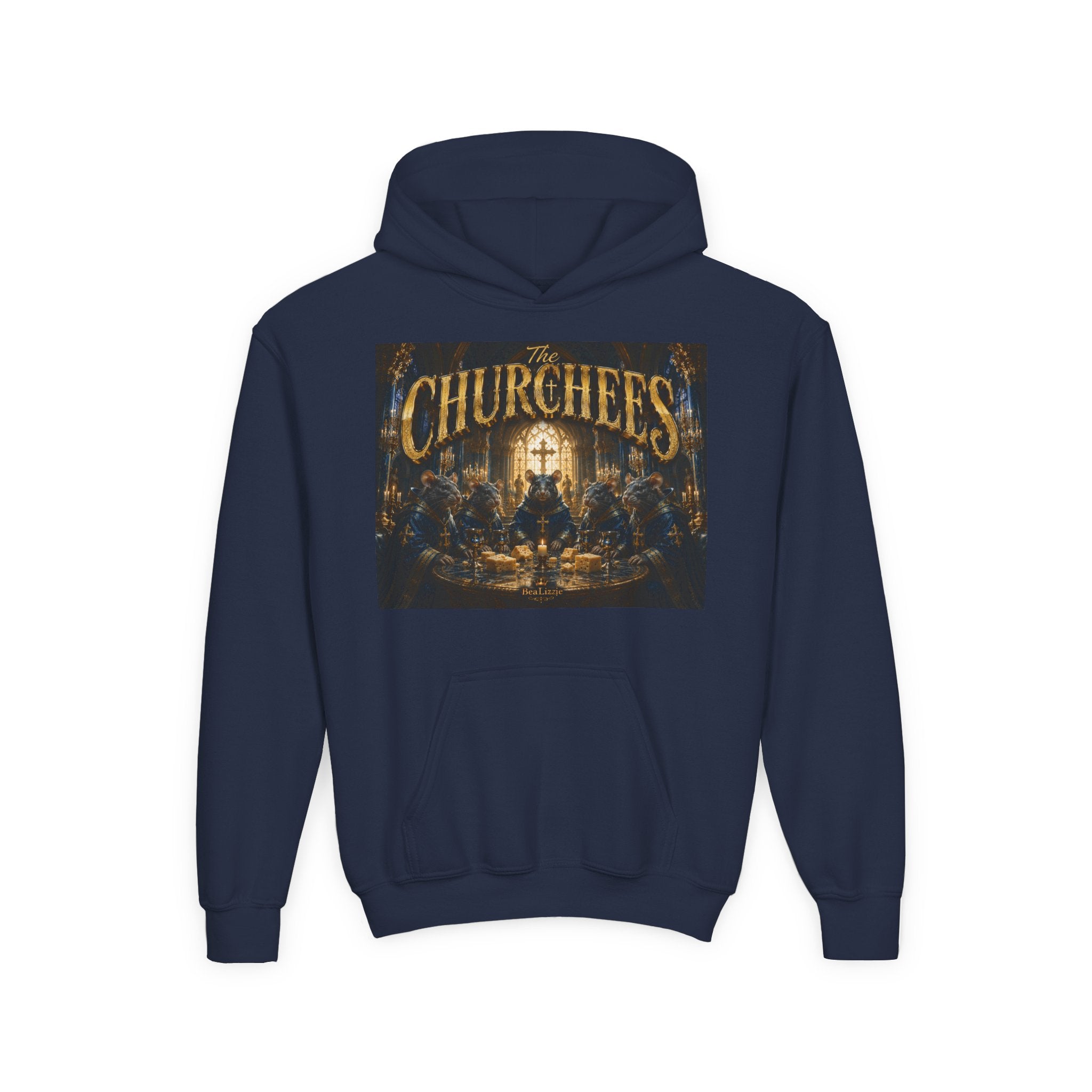 Youth Hoodie — 'CHURCHEES' Graphic Sweatshirt