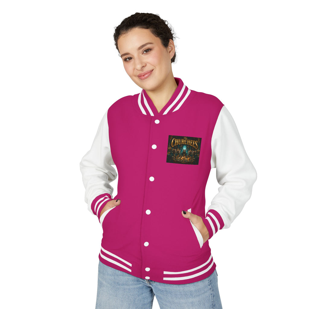 Letterman Jacket — "The Churchees" Retro Band Varsity Jacket