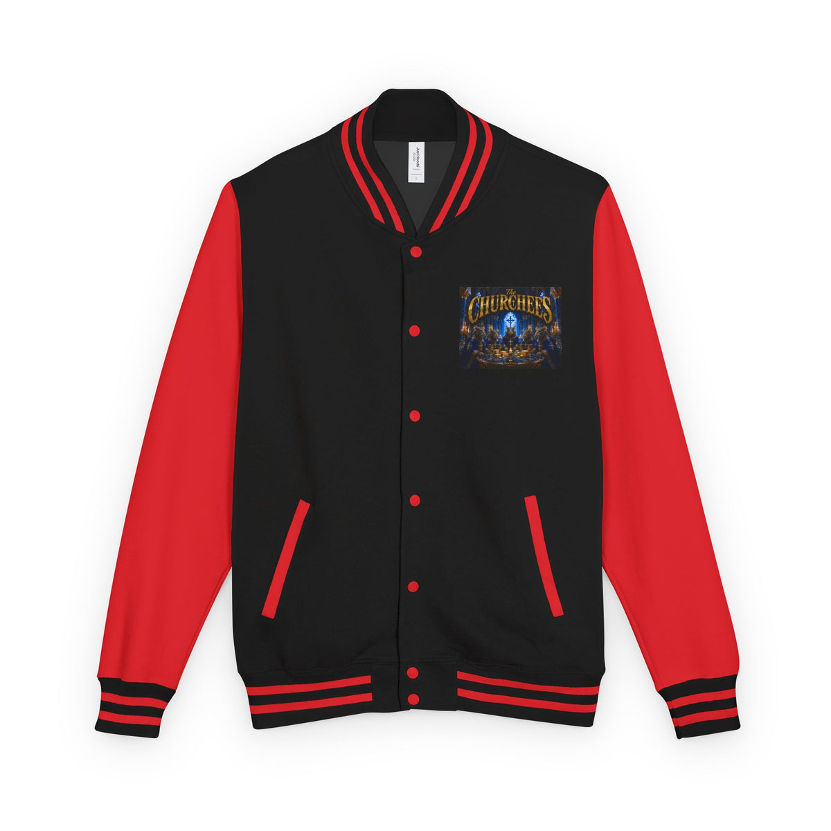 The Churchees Logo Letterman Jacket — Retro Band Varsity Jacket