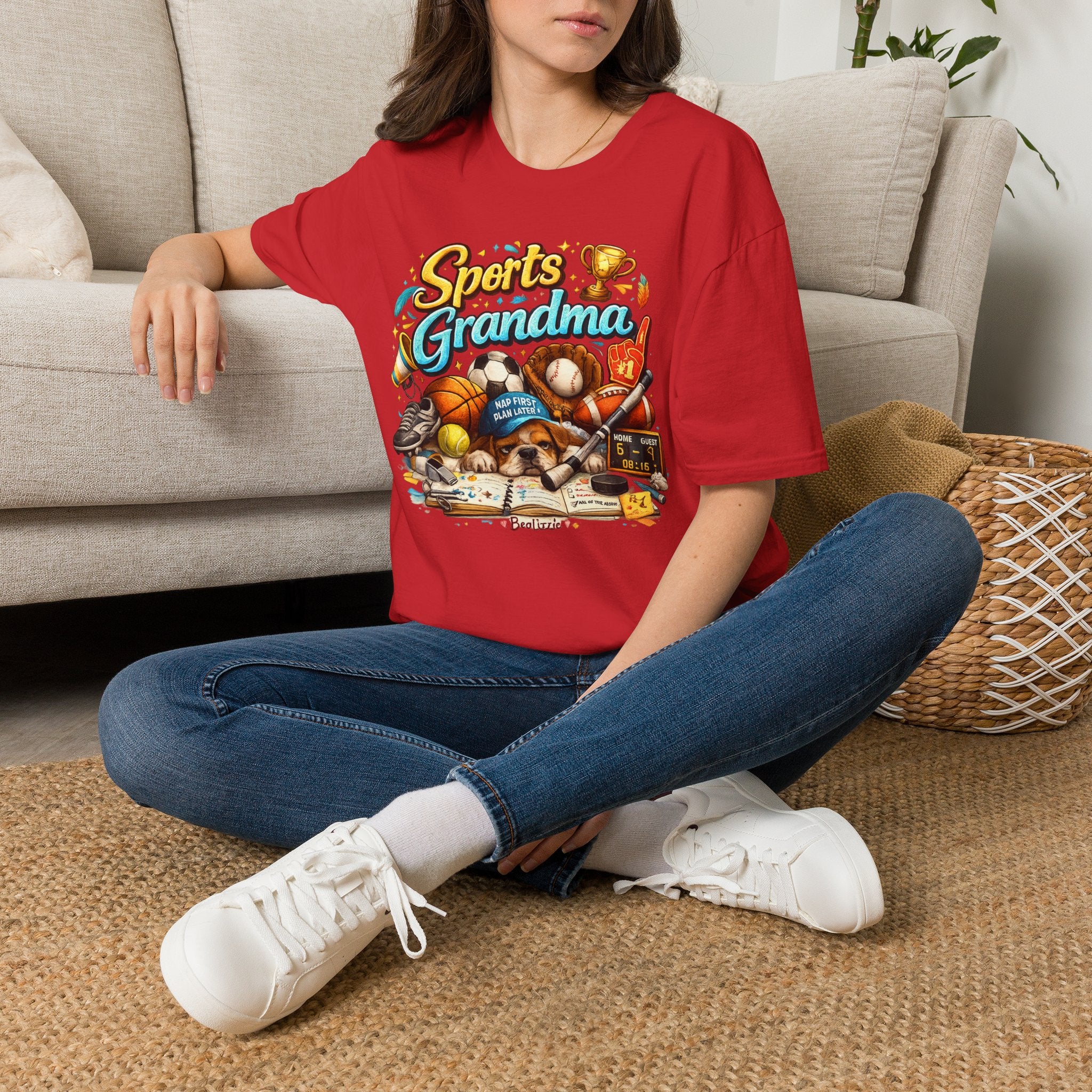 Sports Grandma T-Shirt — Retro Trophy & Multi-Sport Graphic Tee for Active Grandmas