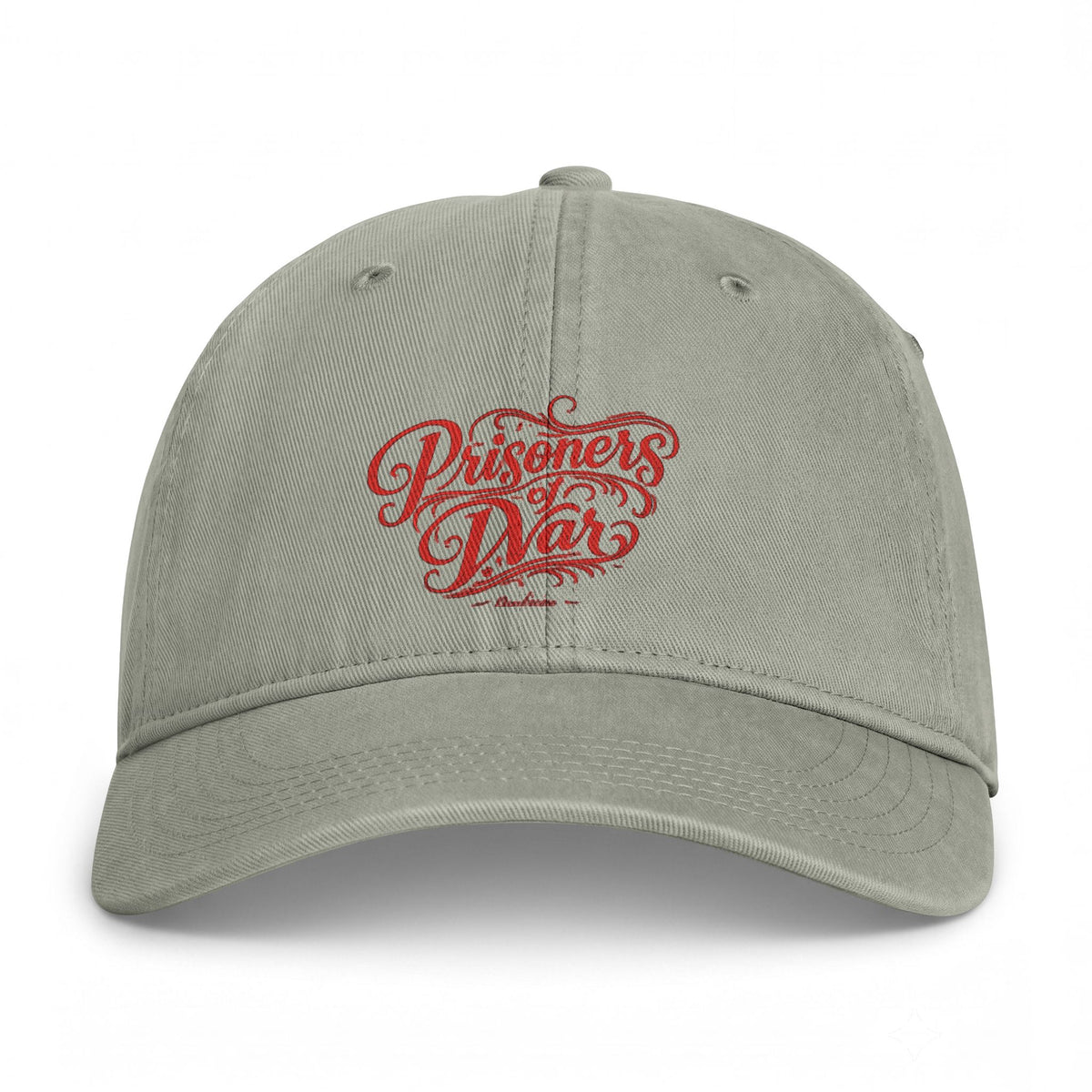 Washed Baseball Cap — "Endless Days" Coastal Retro Script Embroidered Hat