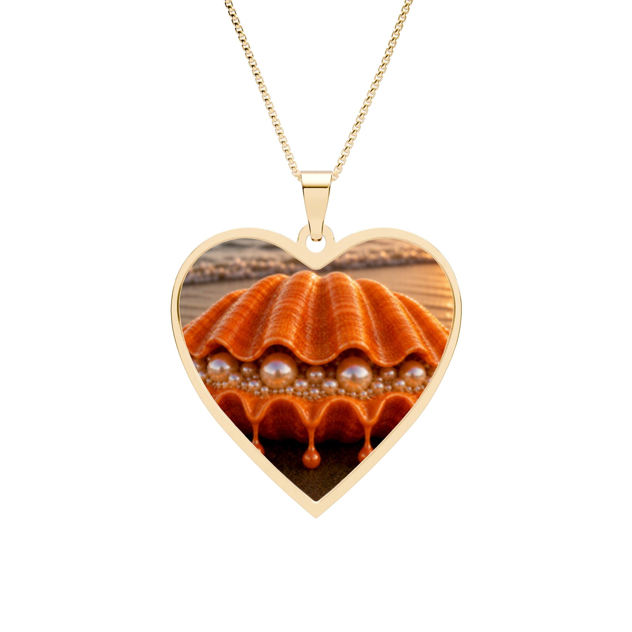 Heart Photo Pendant Necklace — Customizable Heart Frame Locket for Photos & Keepsakes