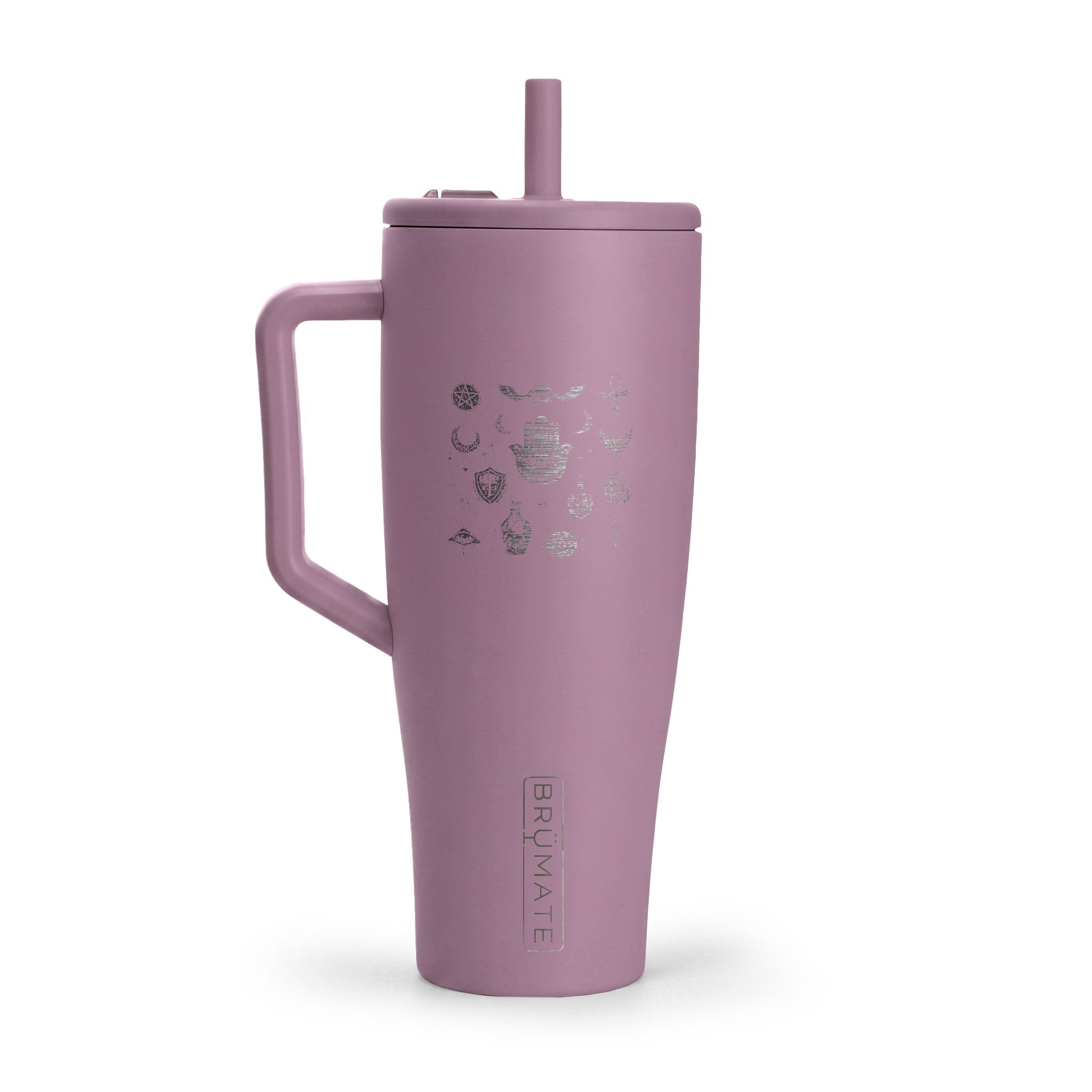 40oz Engraved Insulated Tumbler with Lid & Handle — Travel Mug for Work, Gym & Outdoors