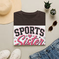 Sports Sister T-Shirt — Athletic Sister Tee with Sports Balls Graphic