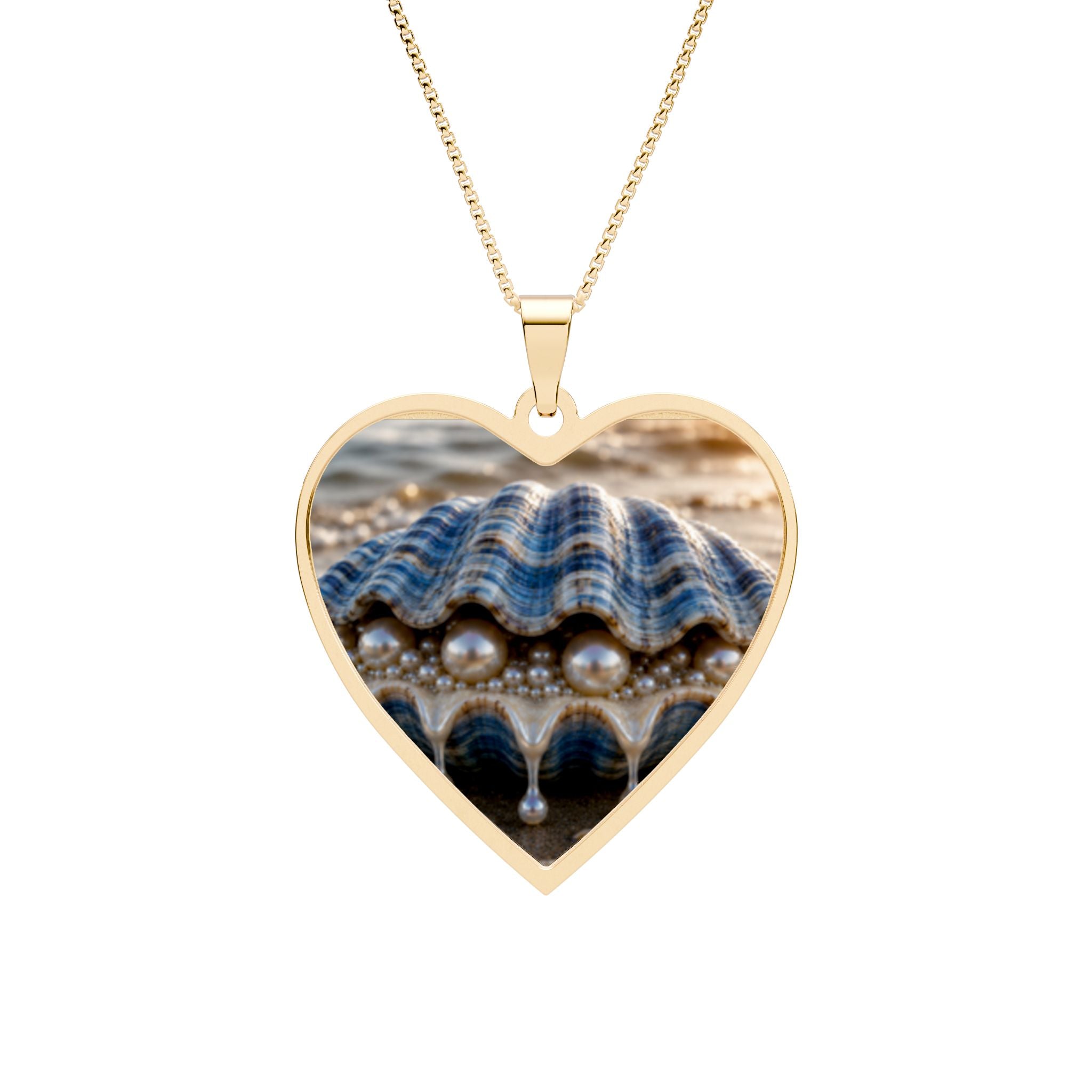 Heart Photo Pendant — Personalized Heart Frame Necklace (Silver or Gold)