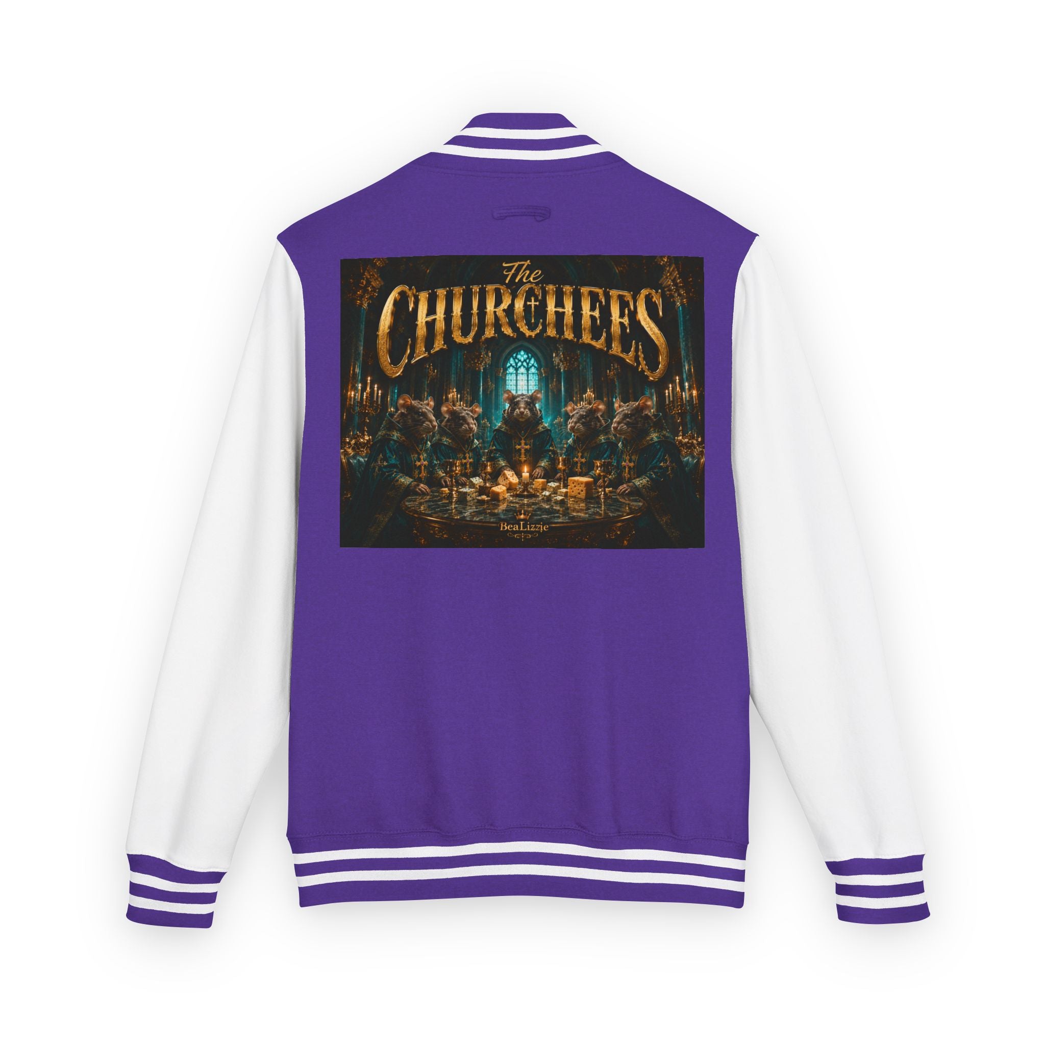 Letterman Jacket — "The Churchees" Retro Band Varsity Jacket