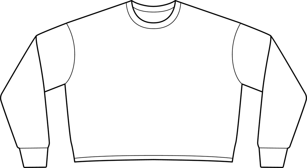 BeaLizzie Heart Crop Sweatshirt  Women's Lightweight Crewneck