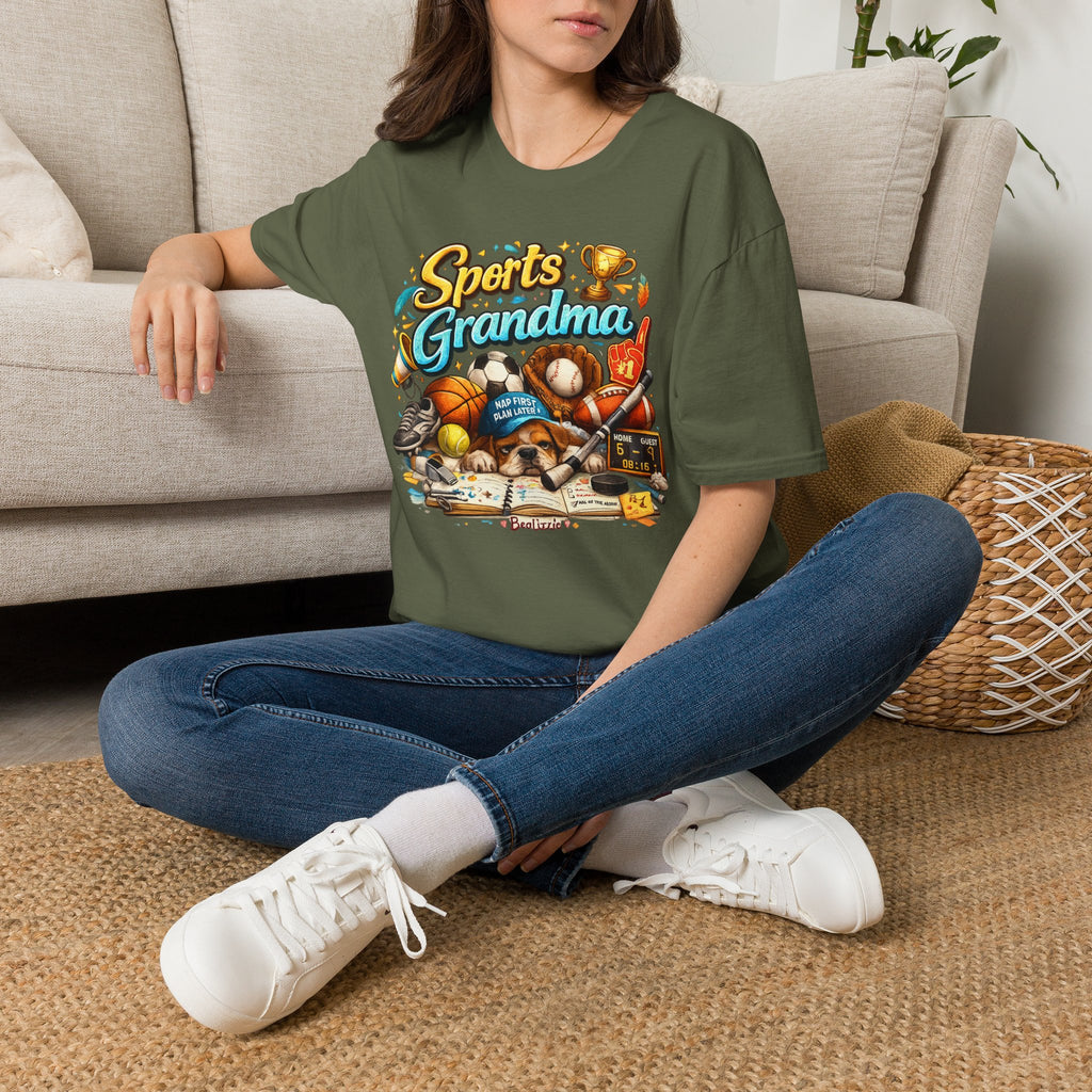 Sports Grandma T-Shirt — Retro Trophy & Multi-Sport Graphic Tee for Active Grandmas