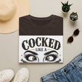 Cocked Like a Pistol T-Shirt — Retro Western Eyelash Graphic Tee