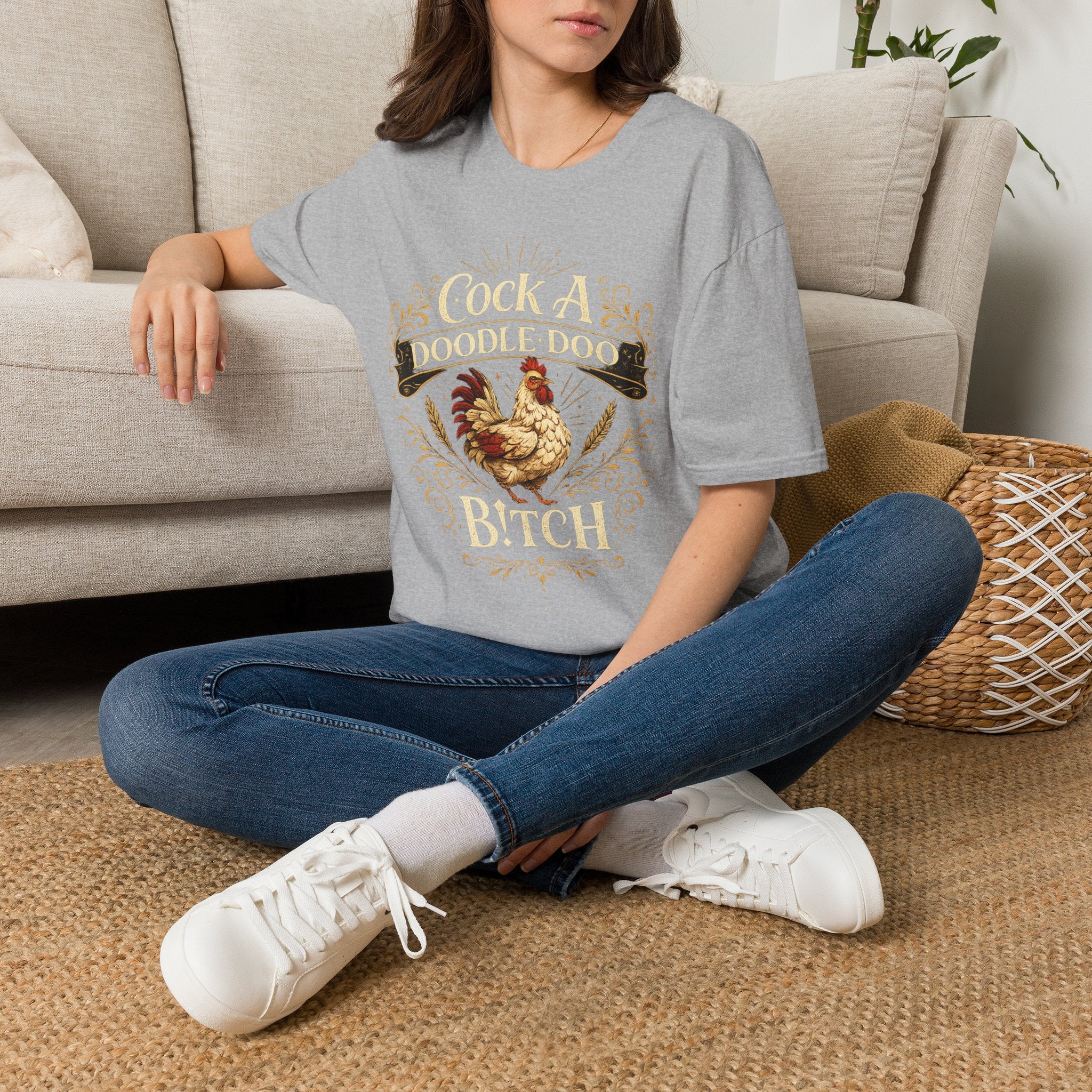 Cock A Doodle Doo T-Shirt — Funny Rooster Farmyard Graphic Tee