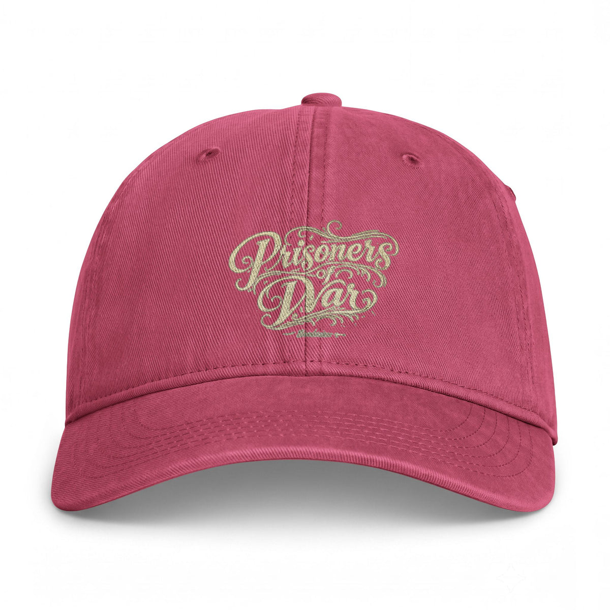 Coastal Washed Cap — Vintage Script Beach Dad Hat