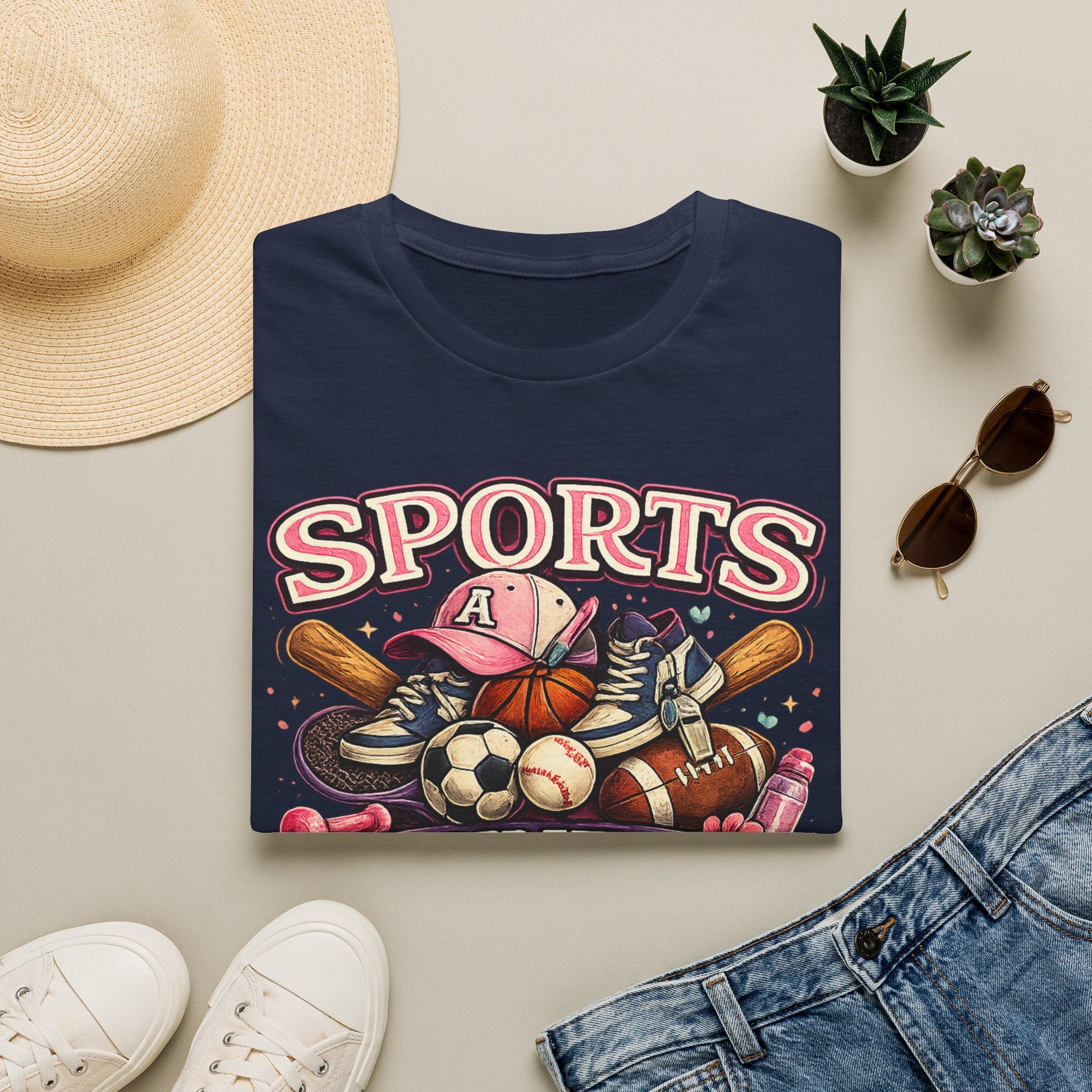 Sports Auntie T-Shirt — Proud Athletic Aunt Graphic Tee