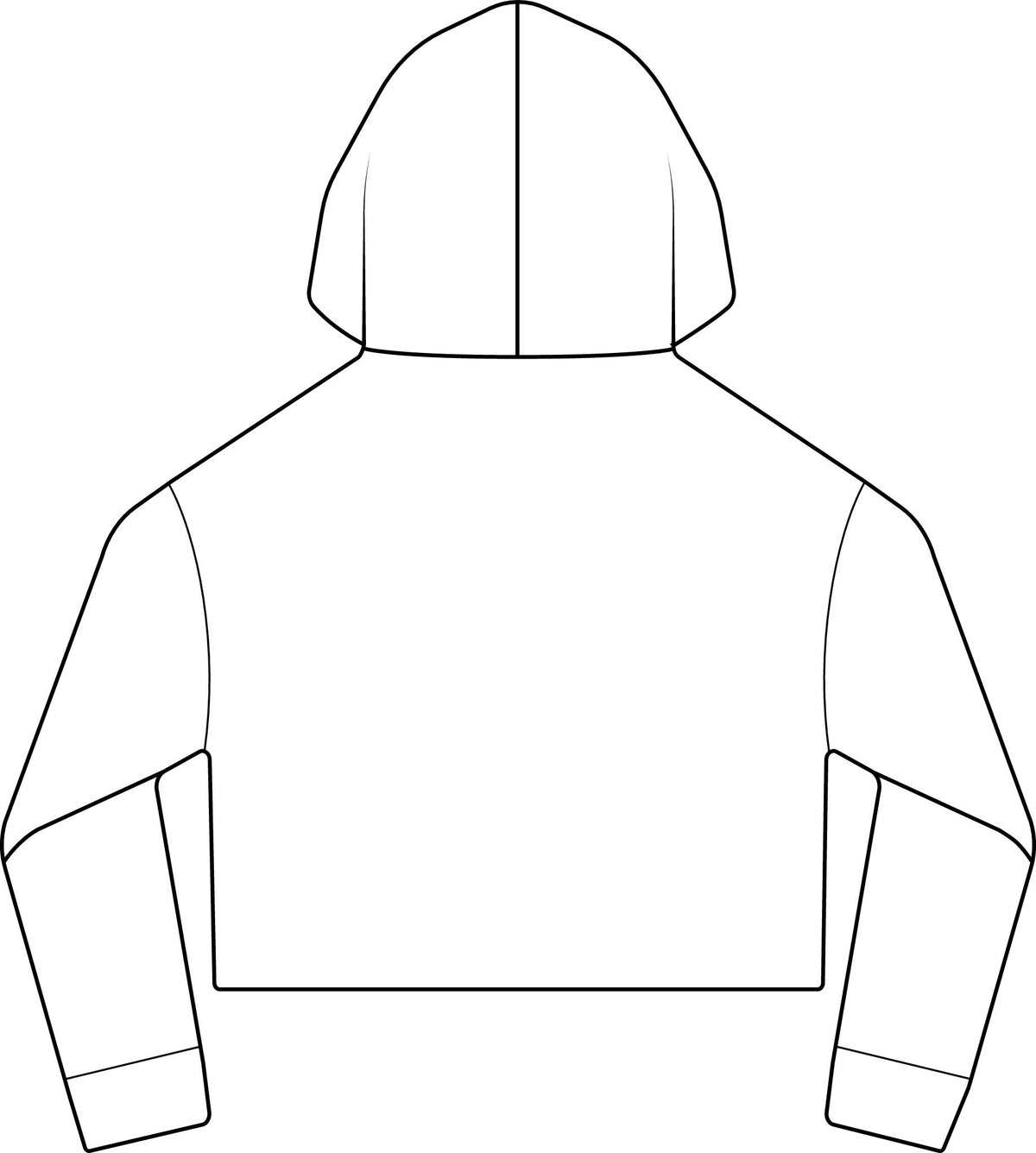 Cropped Hoodie  "BeaLizzie"  Logo Raw-Edge Sueded Crop Hoodie