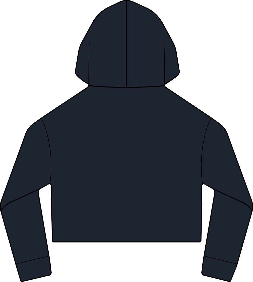 Cropped Hoodie  "BeaLizzie"  Logo Raw-Edge Sueded Crop Hoodie