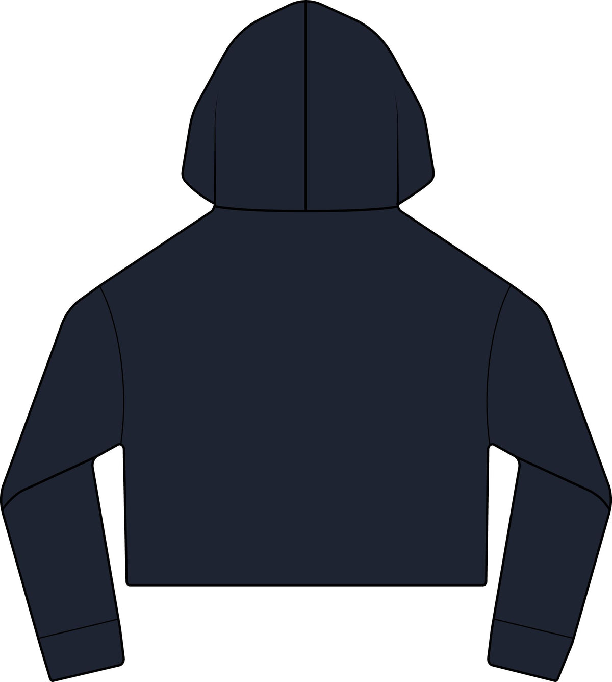 Cropped Hoodie  "BeaLizzie"  Logo Raw-Edge Sueded Crop Hoodie