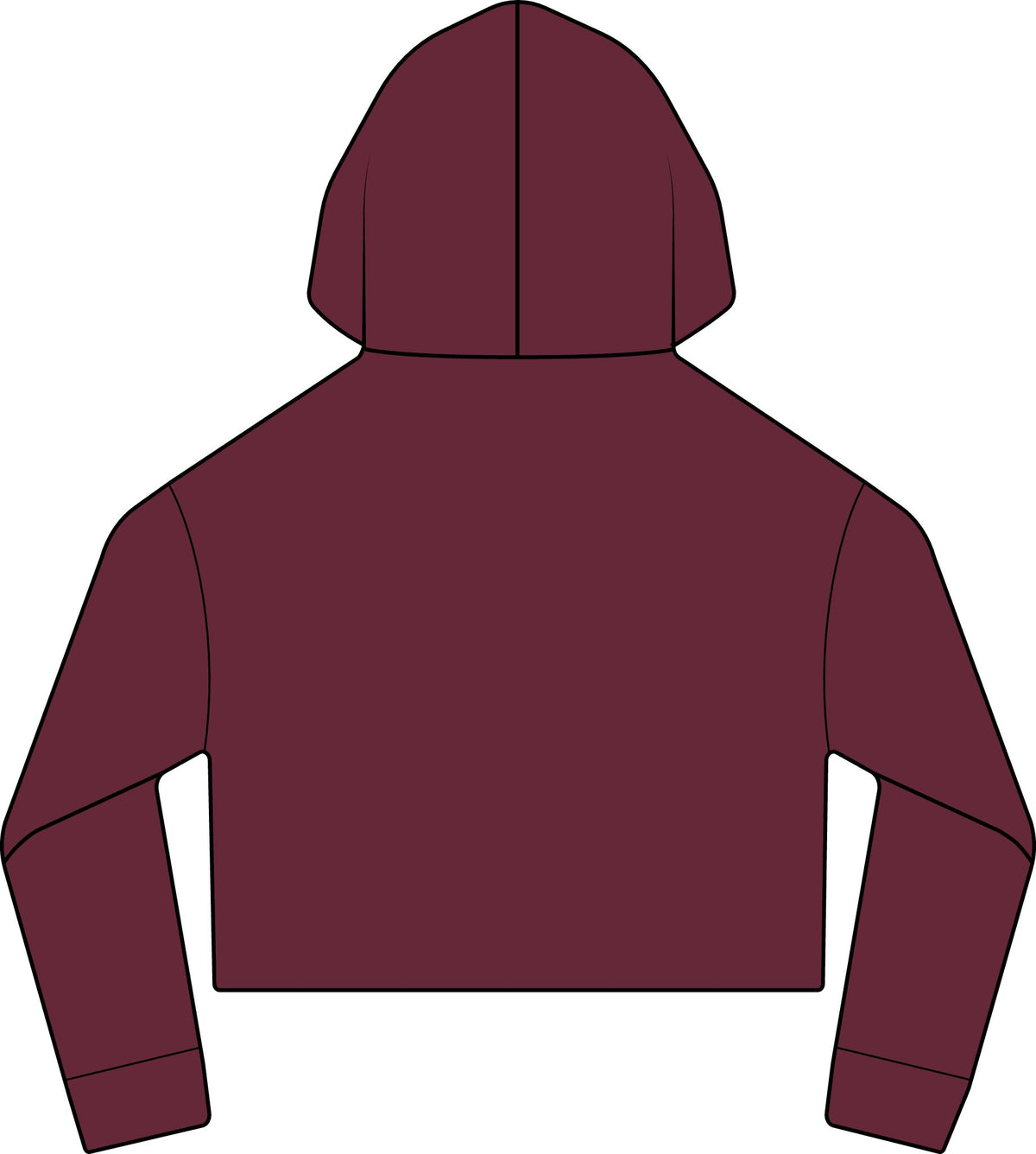 Cropped Hoodie  "BeaLizzie"  Logo Raw-Edge Sueded Crop Hoodie