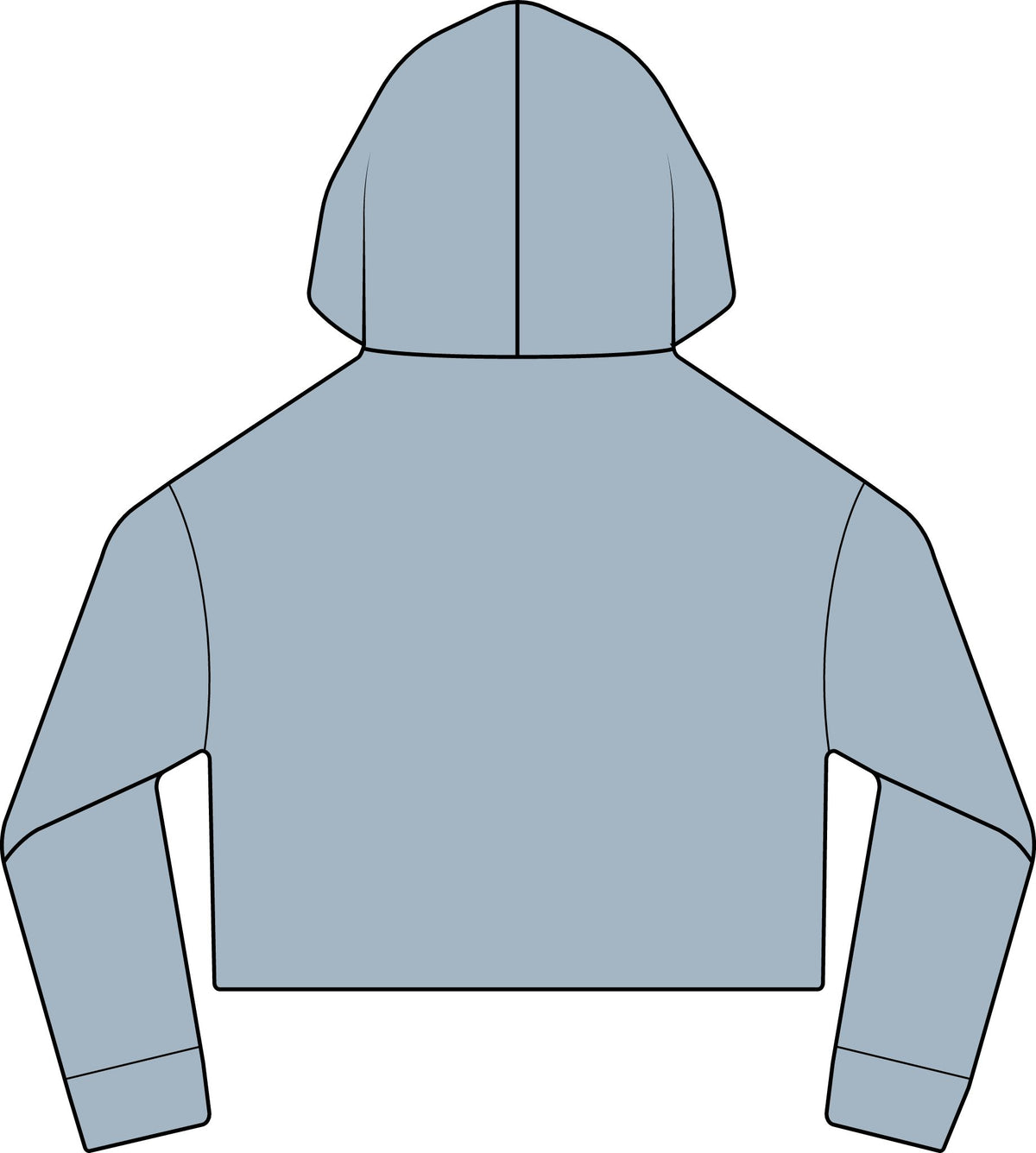 Cropped Hoodie  "BeaLizzie"  Logo Raw-Edge Sueded Crop Hoodie