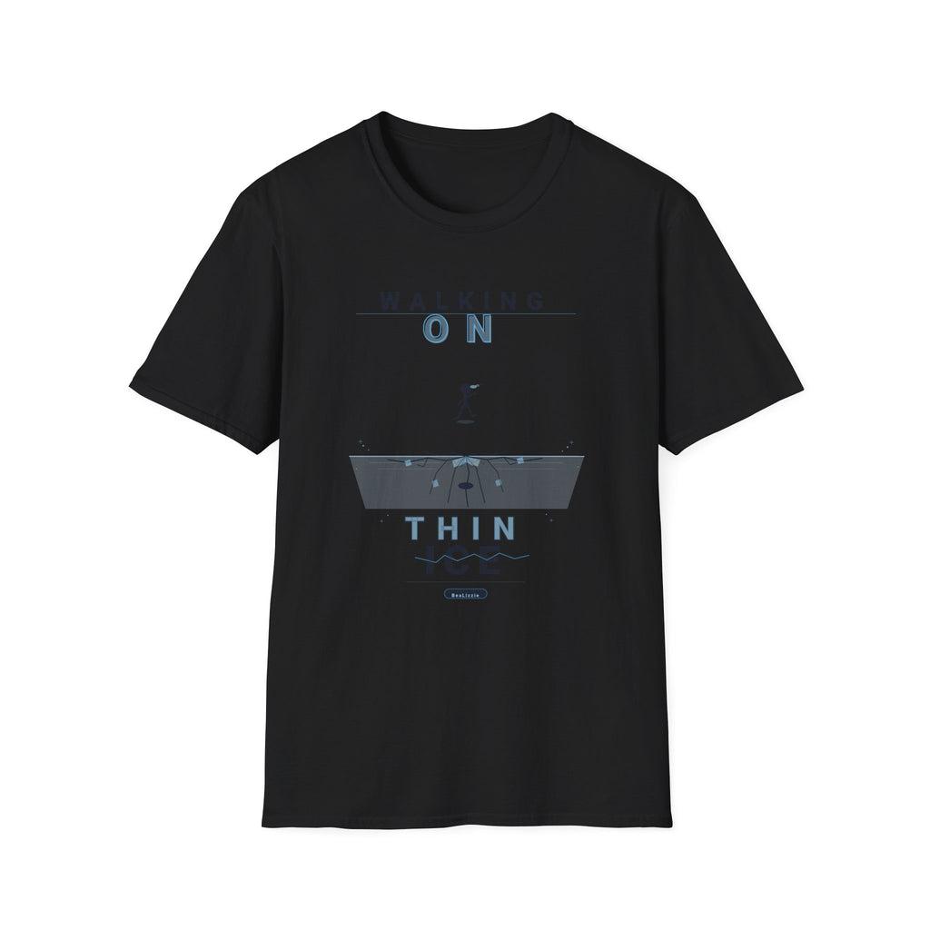 Walking On Thin Ice T-Shirt — Minimalist Motivational Tee