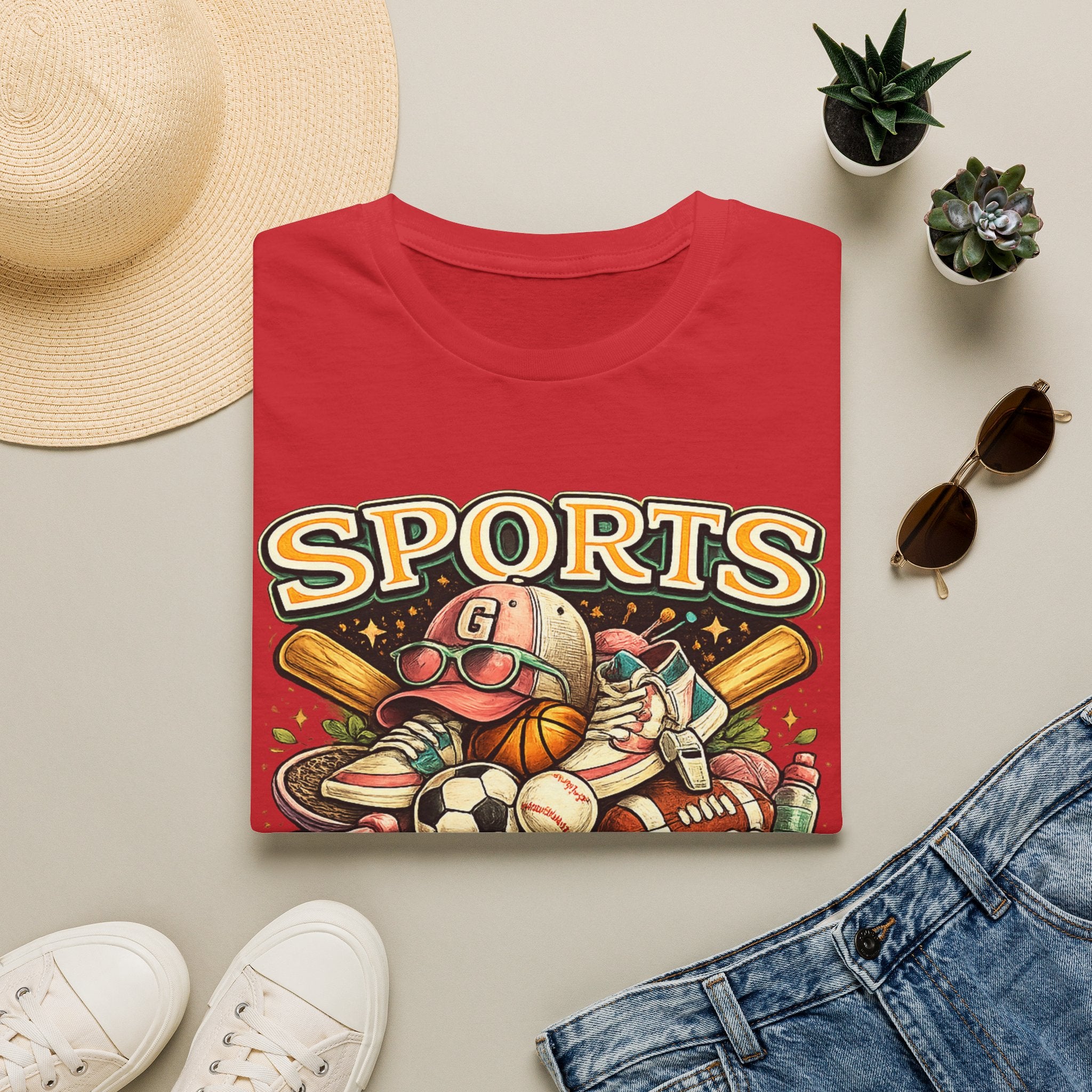 Sports Grandma T‑Shirt — Vintage Baseball & Multi‑Sport Mom Fan Tee
