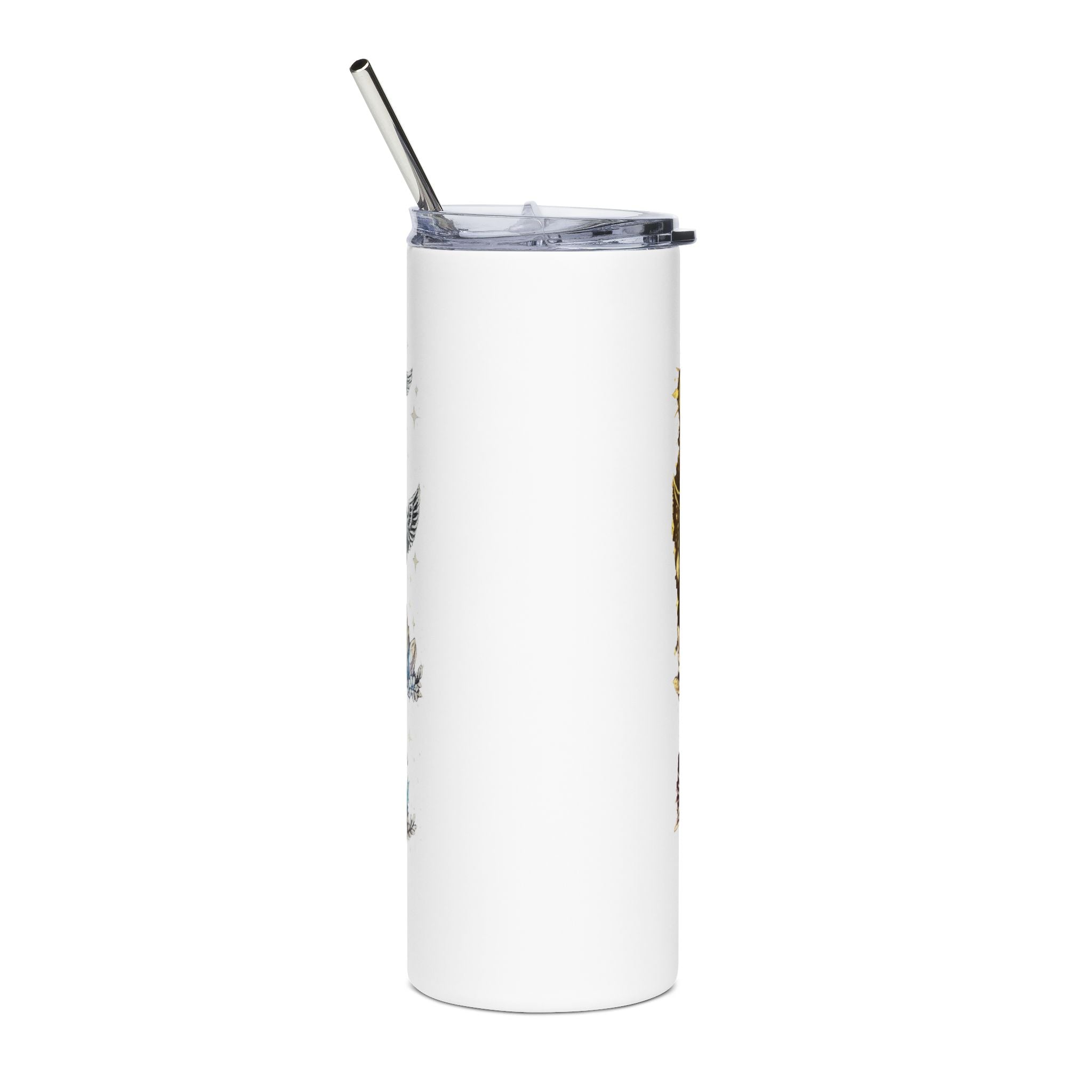 Mystic Hamsa Stainless Steel Tumbler — 20oz Spiritual Eye & Moon Travel Mug