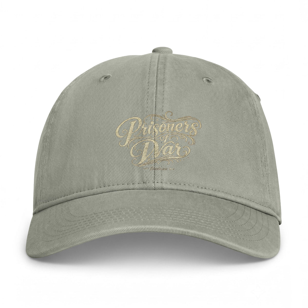 Coastal Washed Cap — Vintage Script Beach Dad Hat