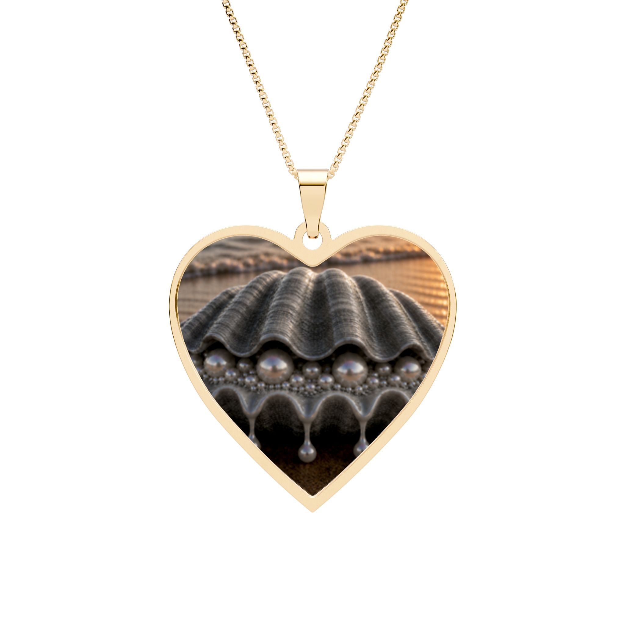Heart Photo Pendant — Personalized Heart Frame Necklace (Gold or Silver)