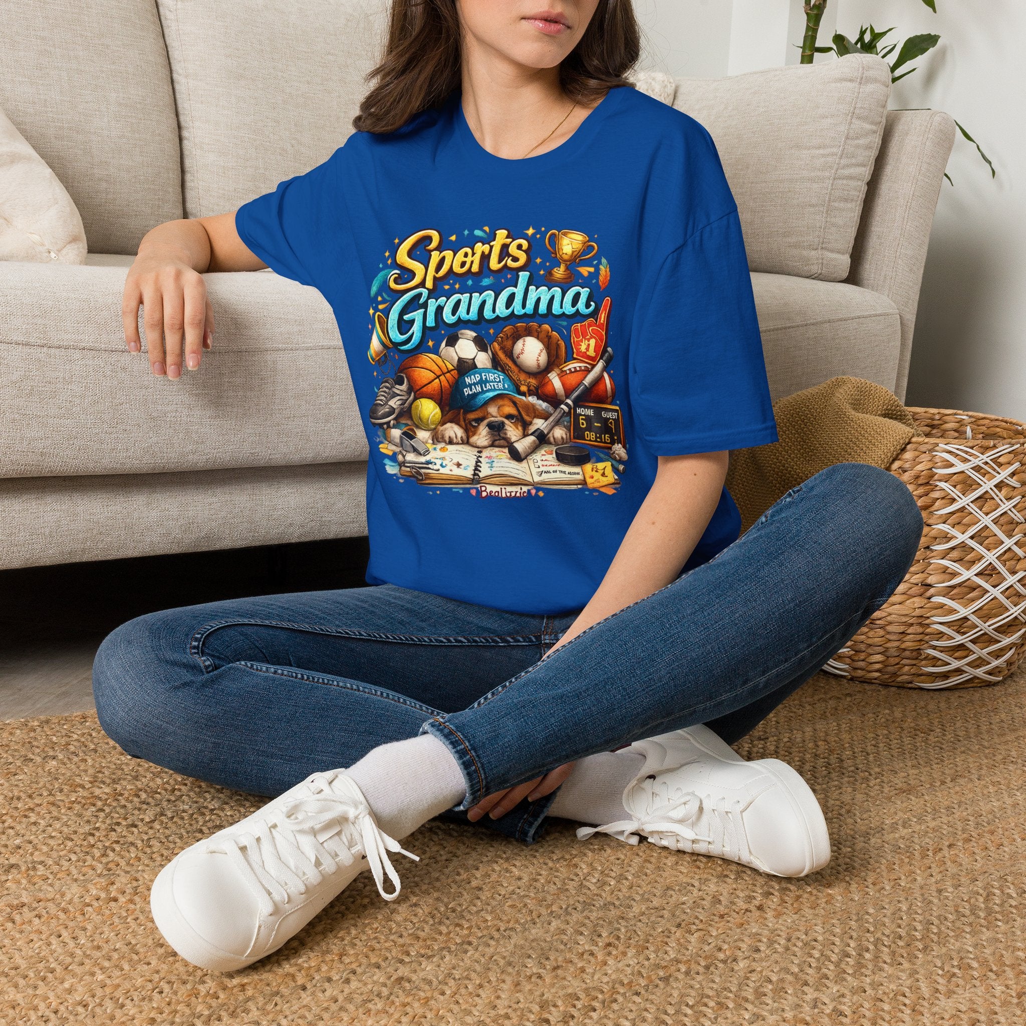 Sports Grandma T-Shirt — Retro Trophy & Multi-Sport Graphic Tee for Active Grandmas