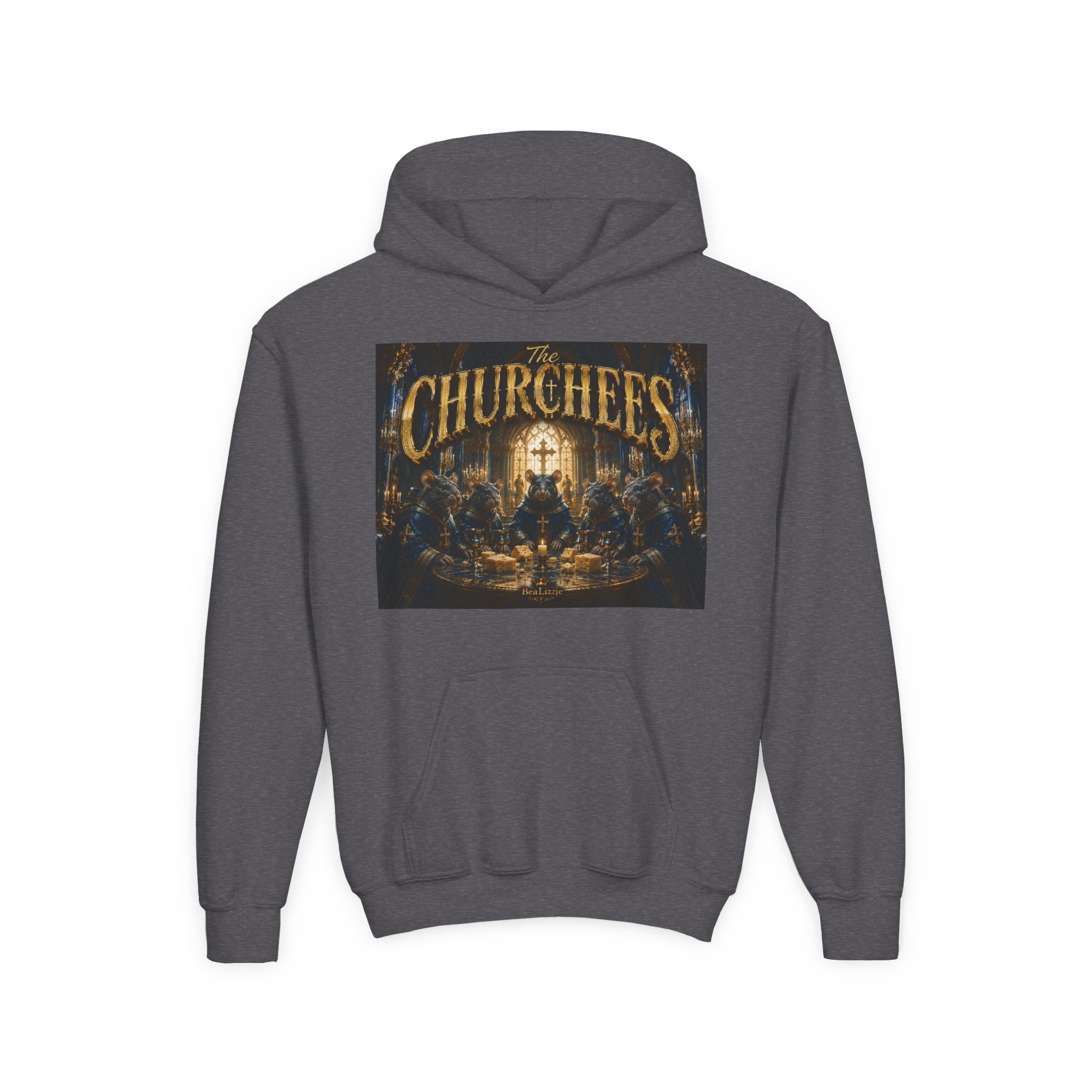 Youth Hoodie — 'CHURCHEES' Graphic Sweatshirt