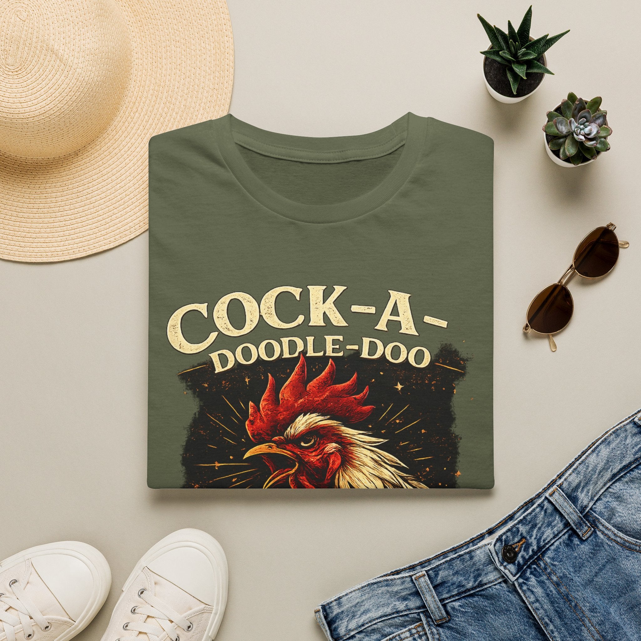 Cock-a-Doodle-Doo Bitch T-Shirt — Funny Rooster Graphic Tee
