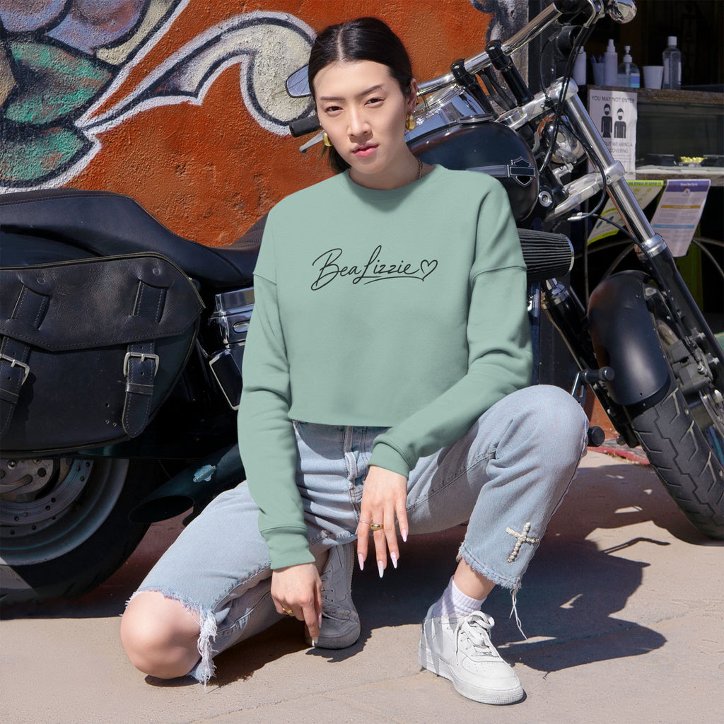 Cropped Sweatshirt  'BeaLizzie'  Heart Crop Top