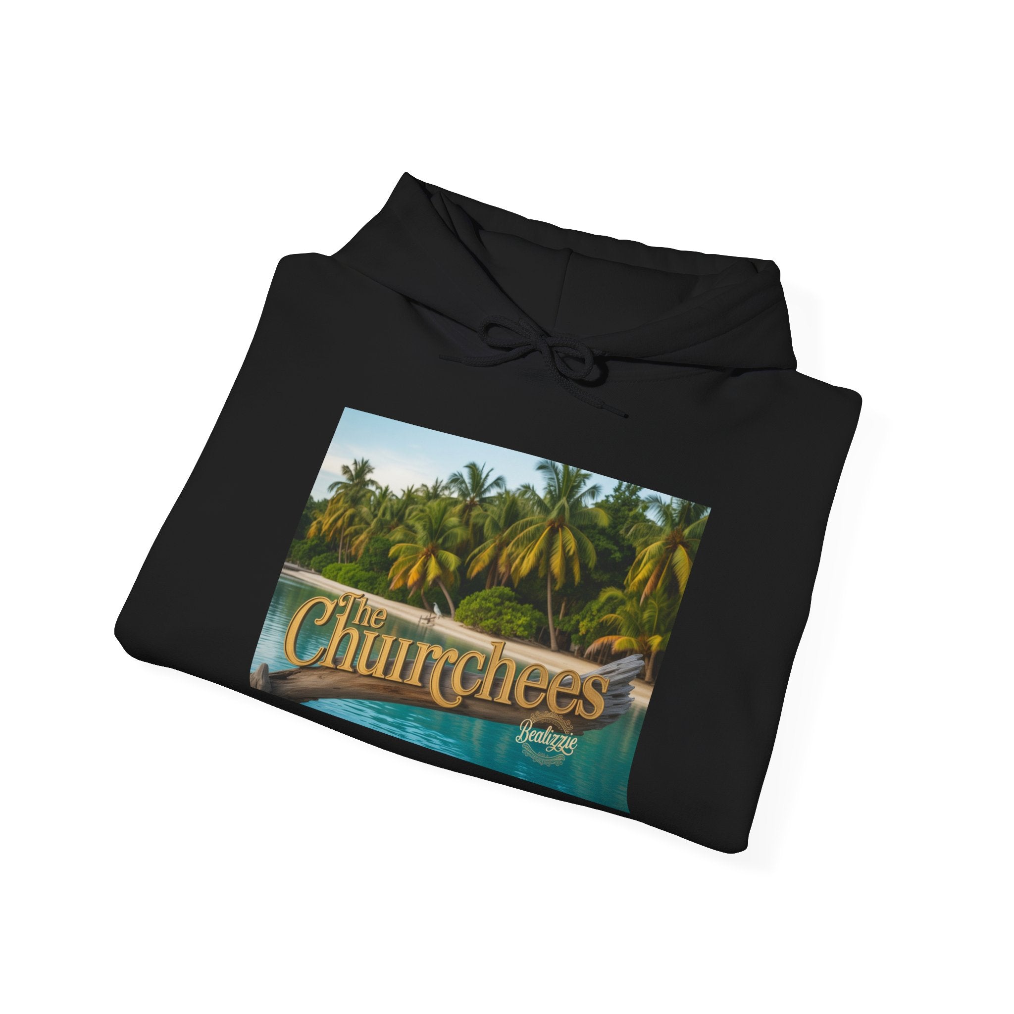 Sweat à capuche Churrchees Tropical Palm — Sweat-shirt rétro motif plage