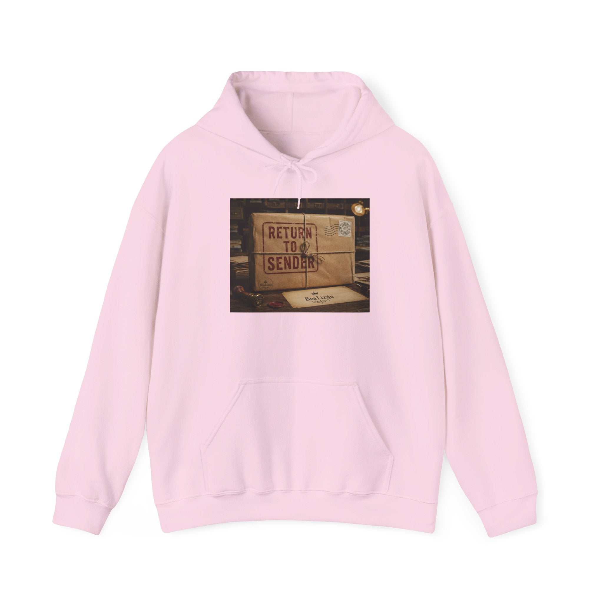 Sweat à capuche « Retour à l'expéditeur » – Motif boîte aux lettres vintage