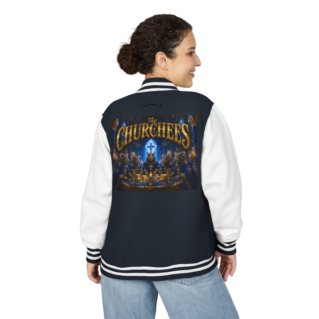 The Churchees Logo Letterman Jacket — Retro Band Varsity Jacket