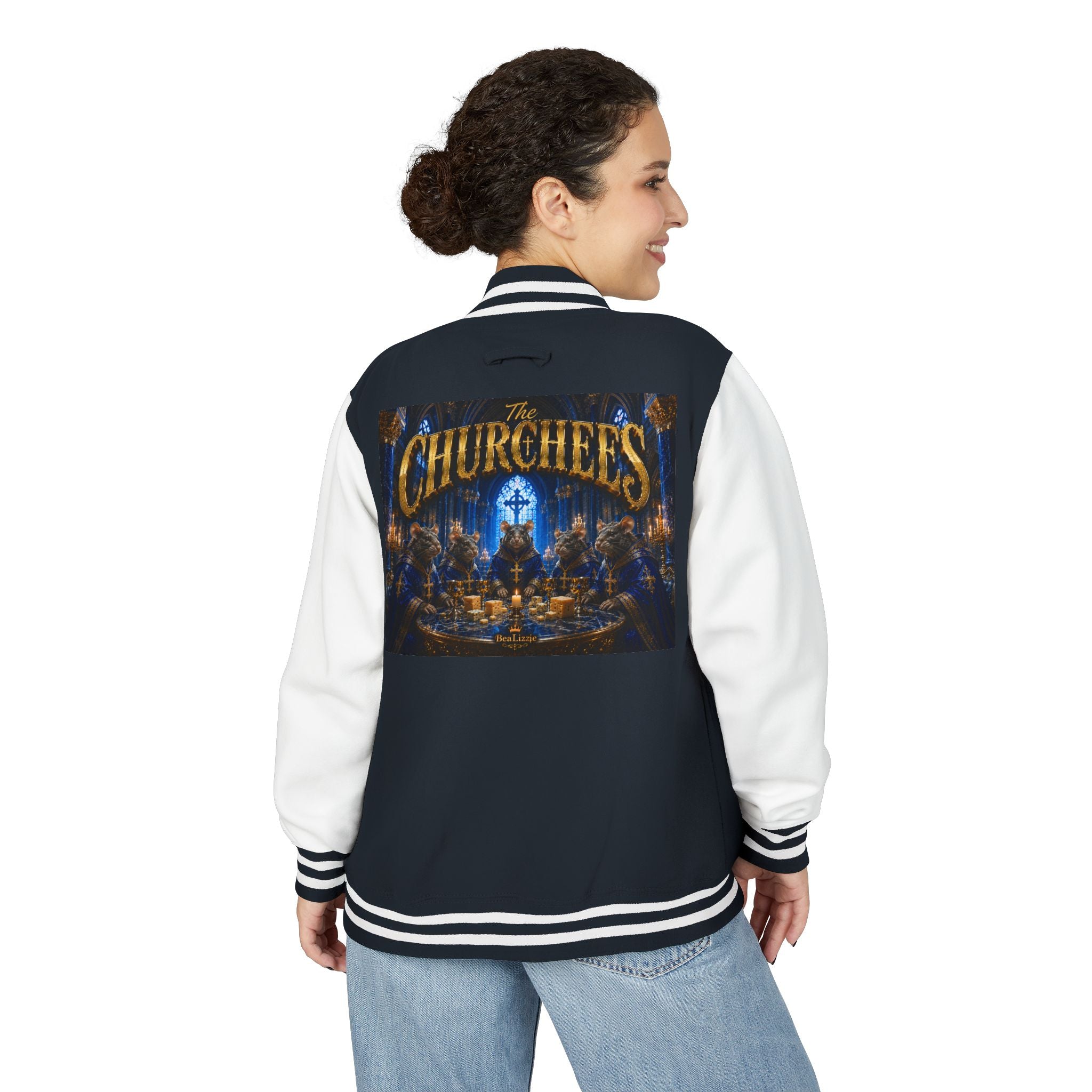 The Churchees Logo Letterman Jacket — Retro Band Varsity Jacket