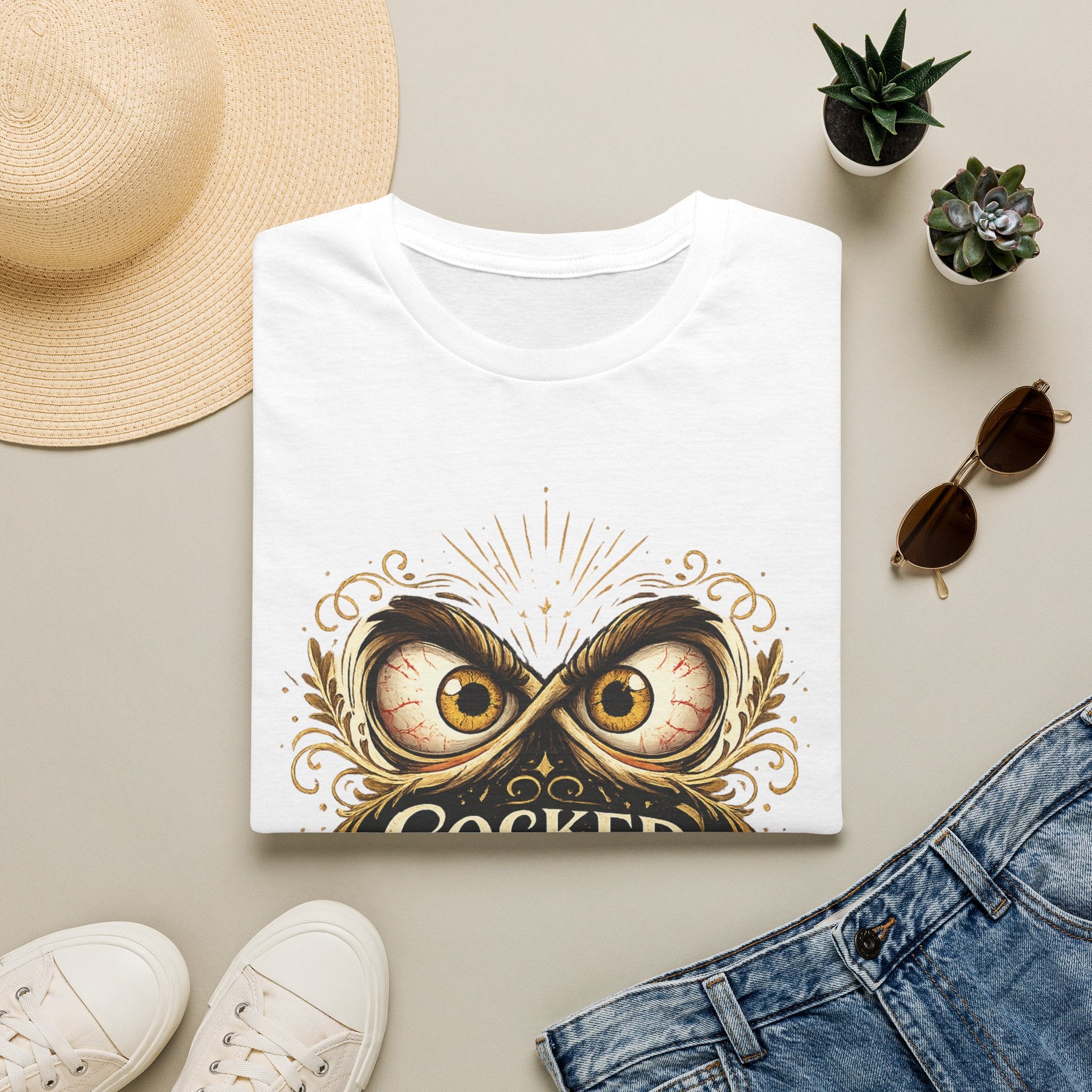 T-Shirt — "Cocked Like a Pistol" Owl Graphic Tee