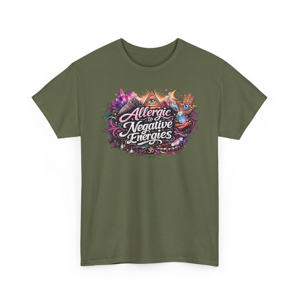 Allergic to Negative Energies T-Shirt — Positive Vibes Graphic Tee