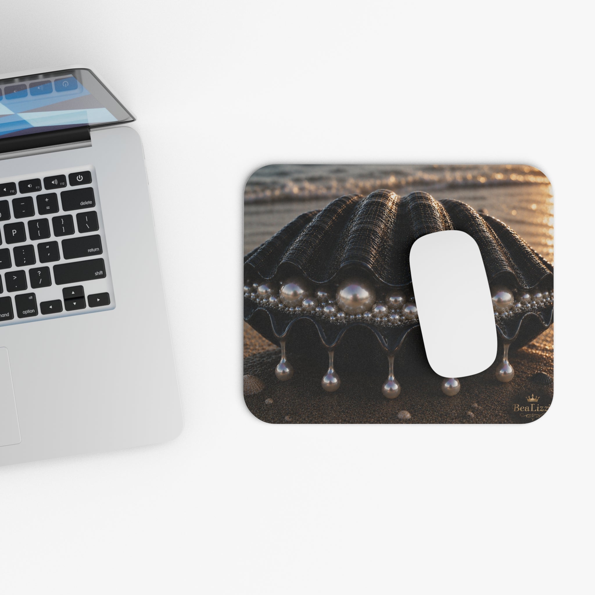 Seashell Pearl Beach Mouse Pad