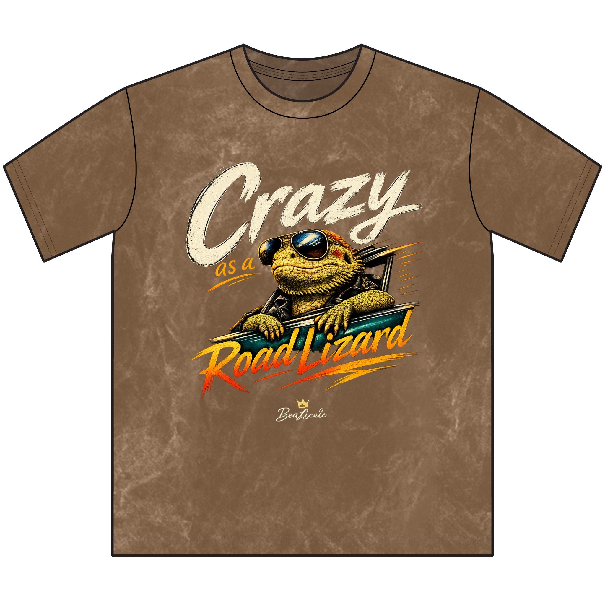 Crazy as a Road Lizard Vintage Crewneck Tee