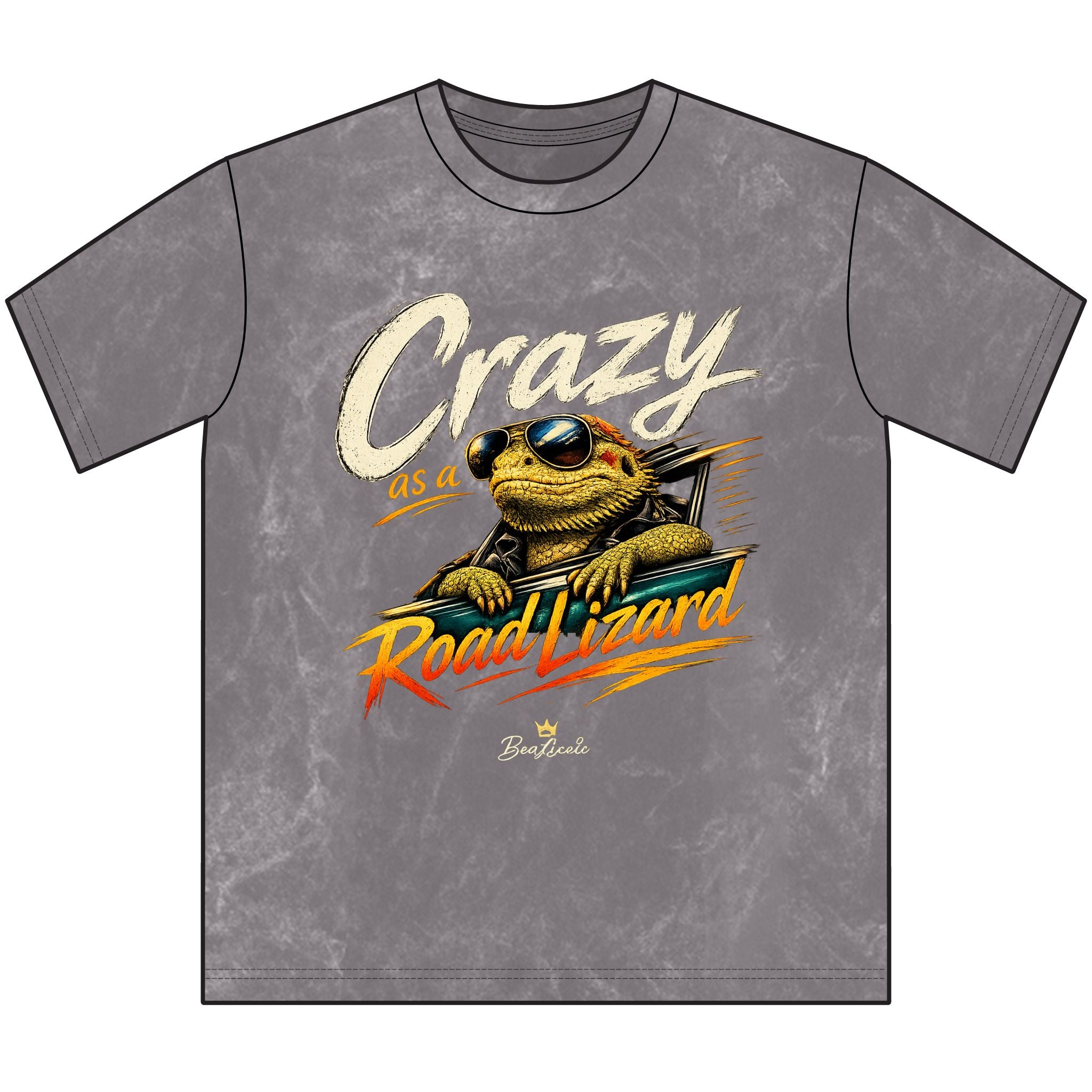 Crazy as a Road Lizard Vintage Crewneck Tee