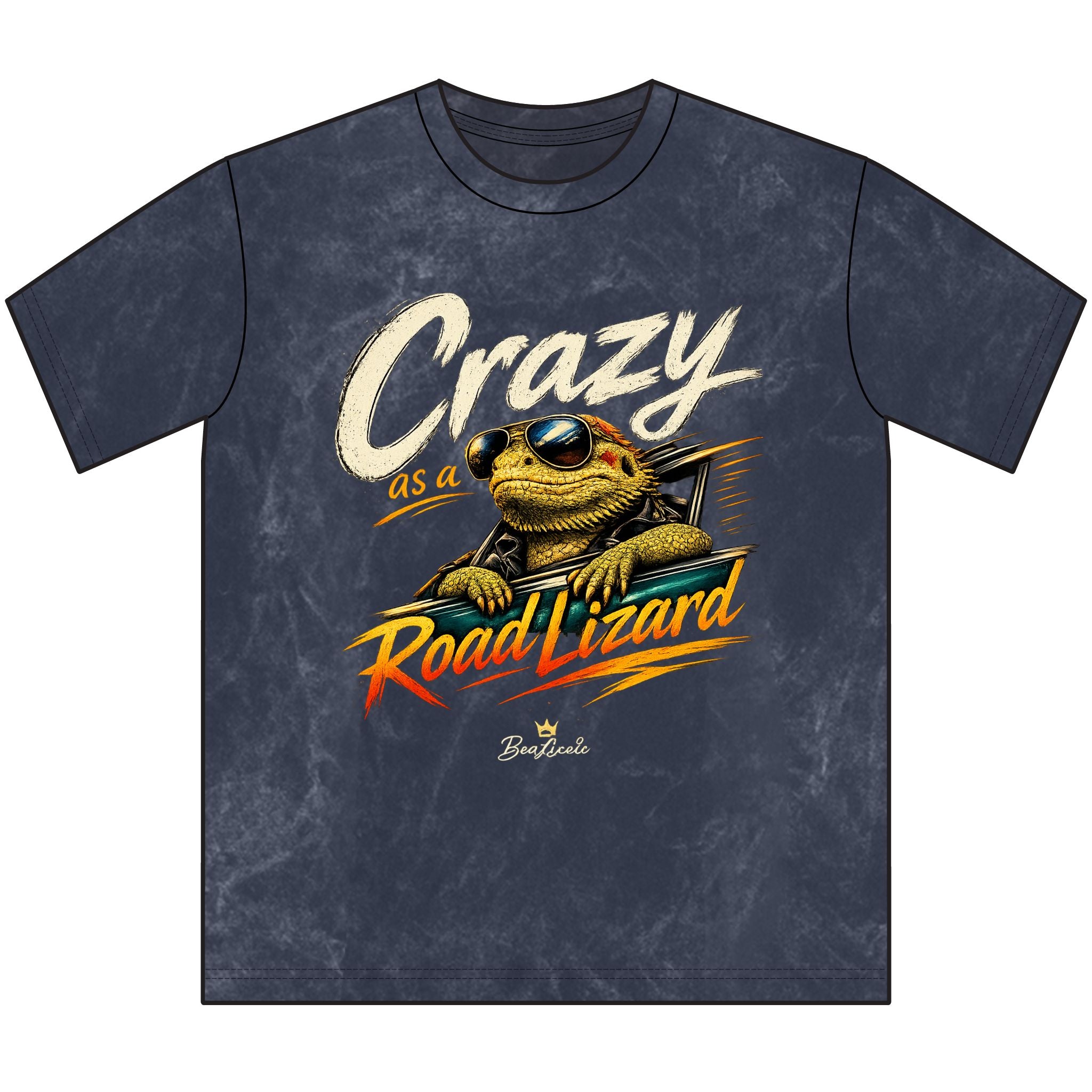 Crazy as a Road Lizard Vintage Crewneck Tee