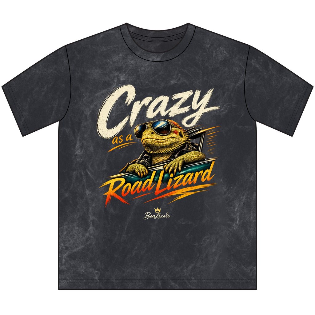 Crazy as a Road Lizard Vintage Crewneck Tee