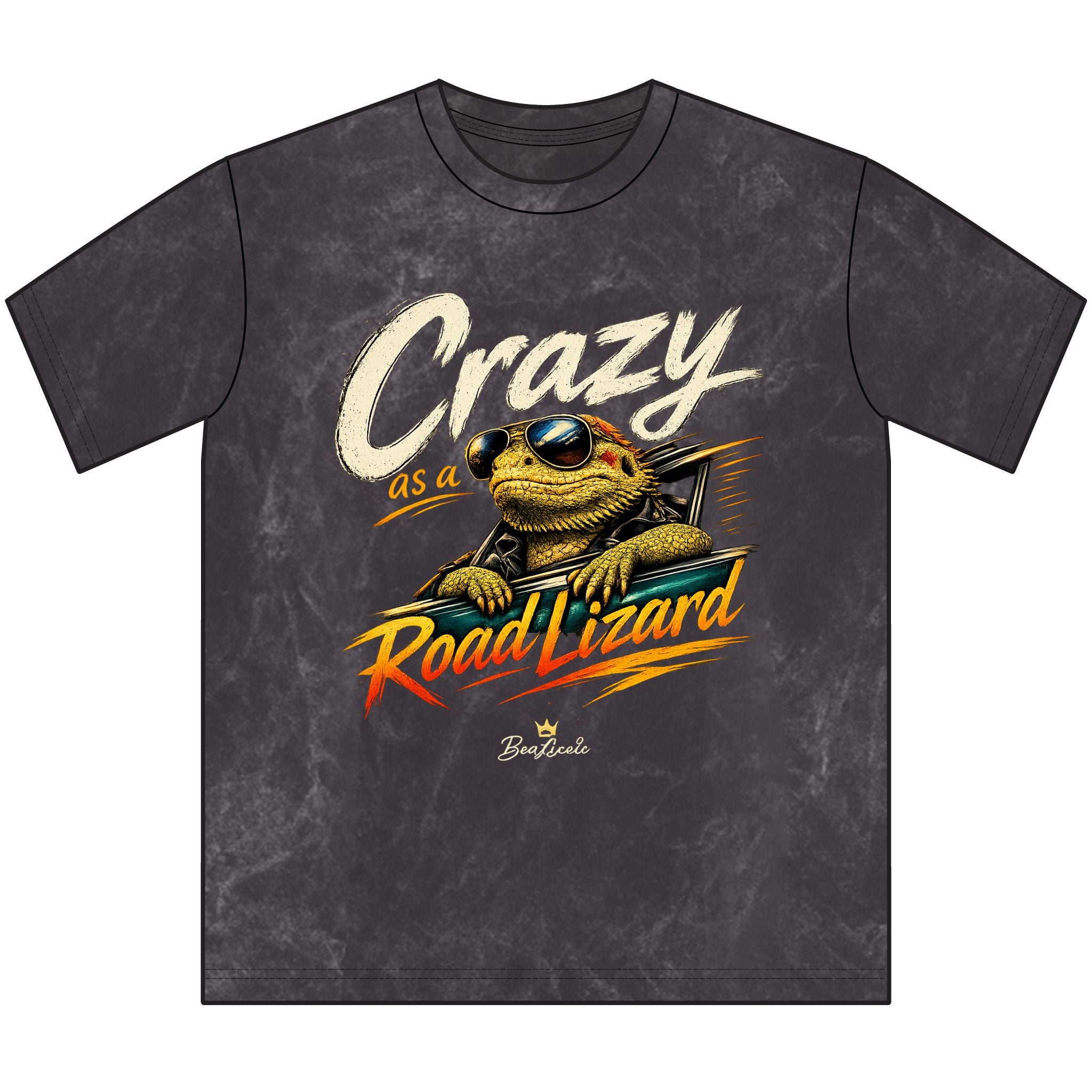 Crazy as a Road Lizard Vintage Crewneck Tee