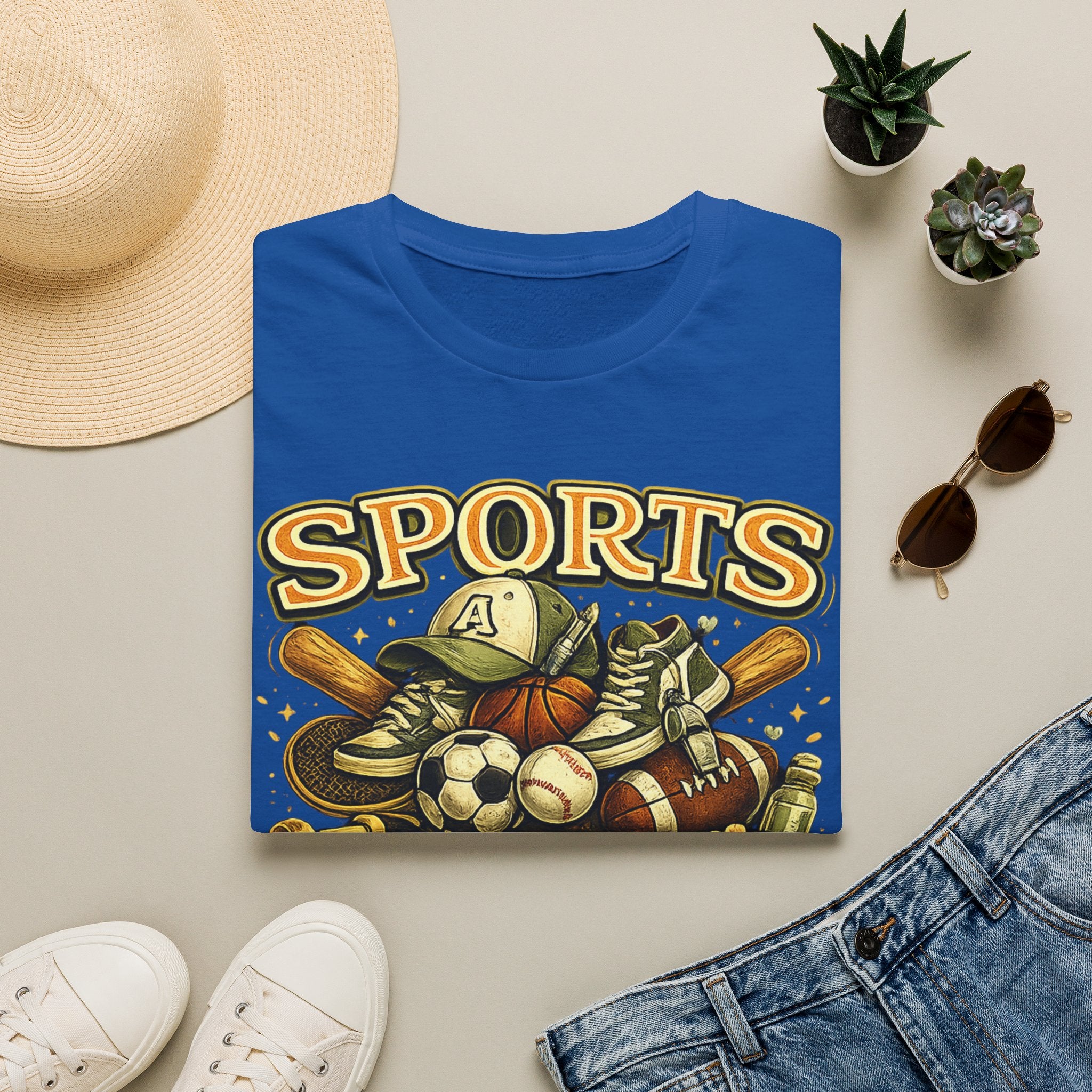 T-Shirt — "Sports Auntie" Vintage Multi-Sport Graphic Tee