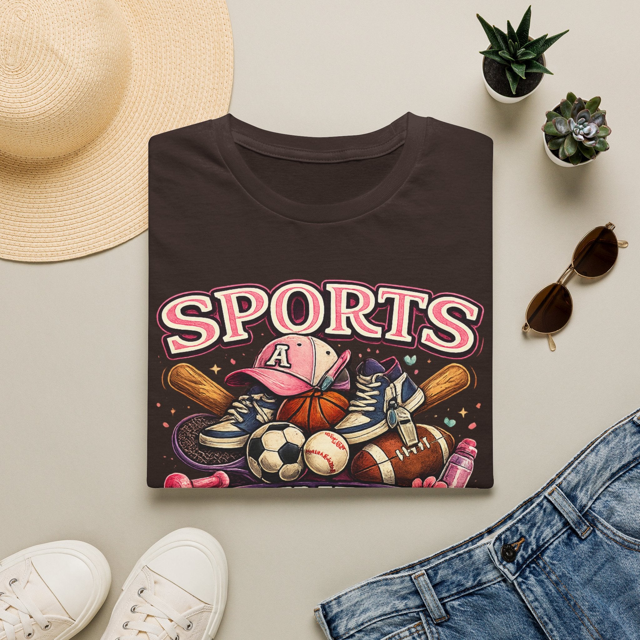 Sports Auntie T-Shirt — Proud Athletic Aunt Graphic Tee