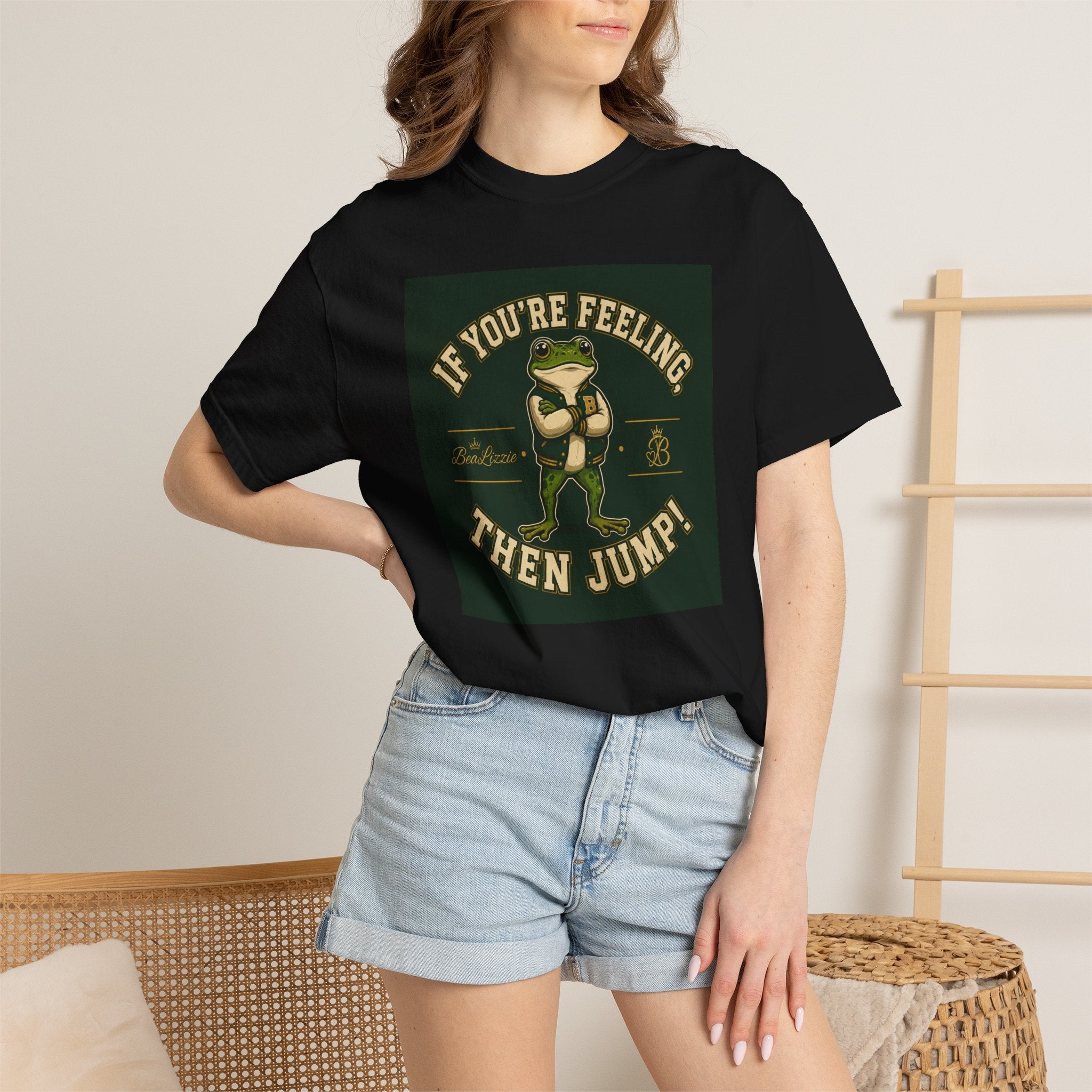 If You’re Feeling, Then Jump! Frog Graphic T-Shirt
