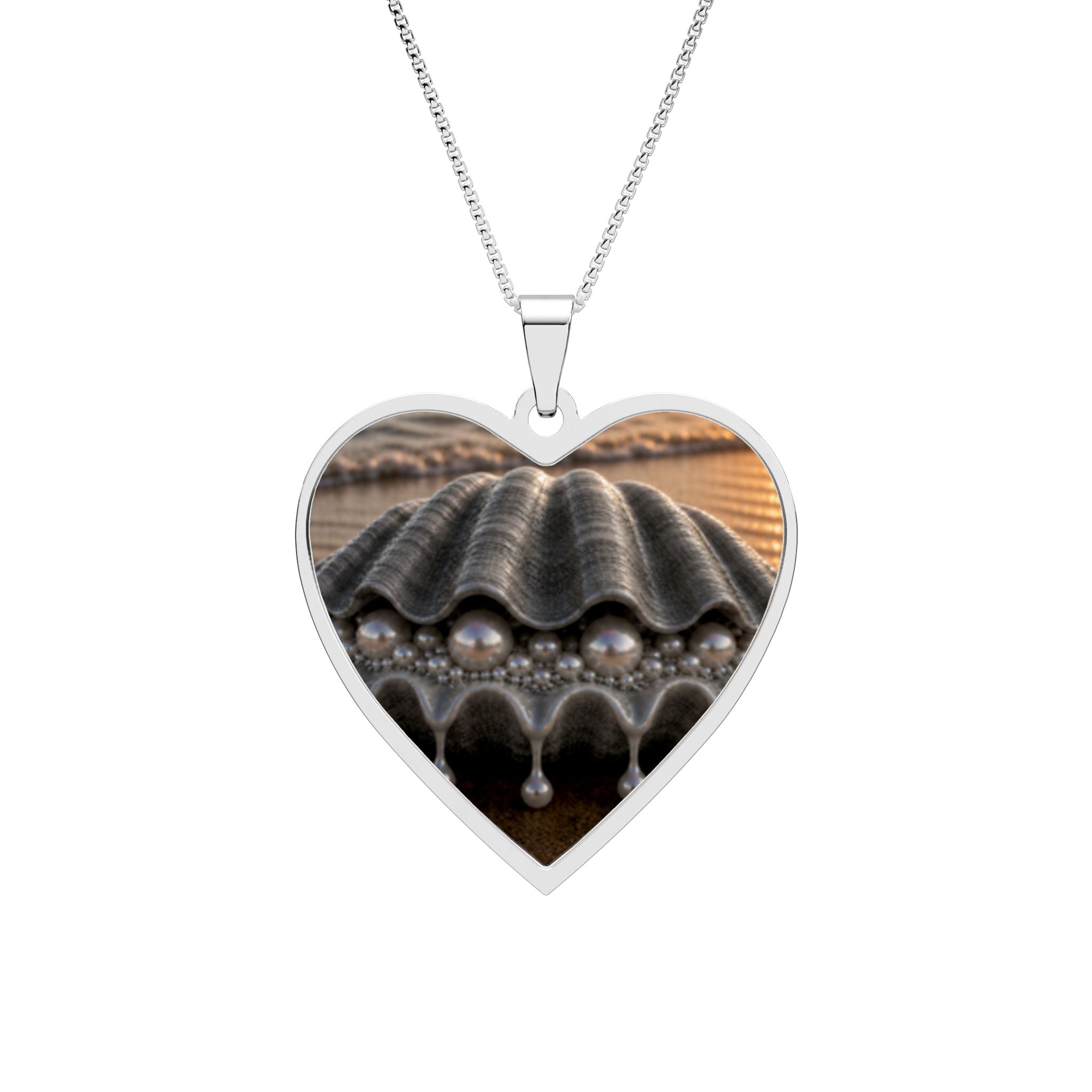 Heart Photo Pendant — Personalized Heart Frame Necklace (Gold or Silver)
